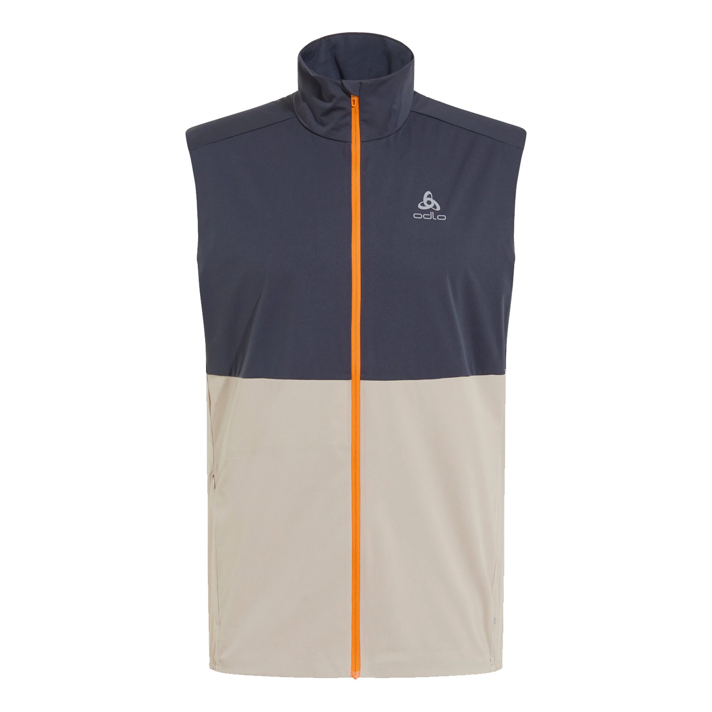 Warm Gilets de course Hommes - gris clair, gris foncé