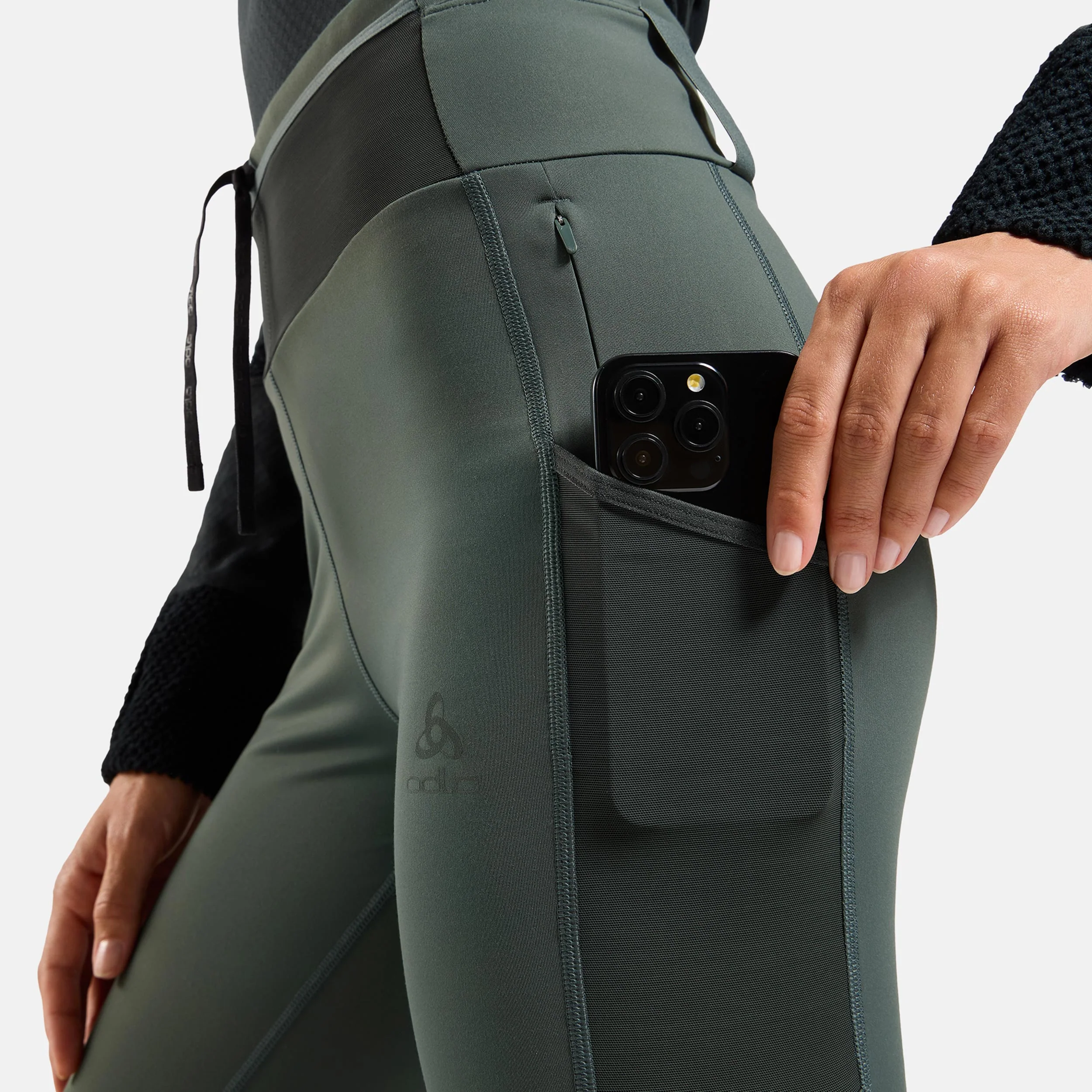X-Alp Cargo Winter Collant de course Femmes - vert olive - Image 5