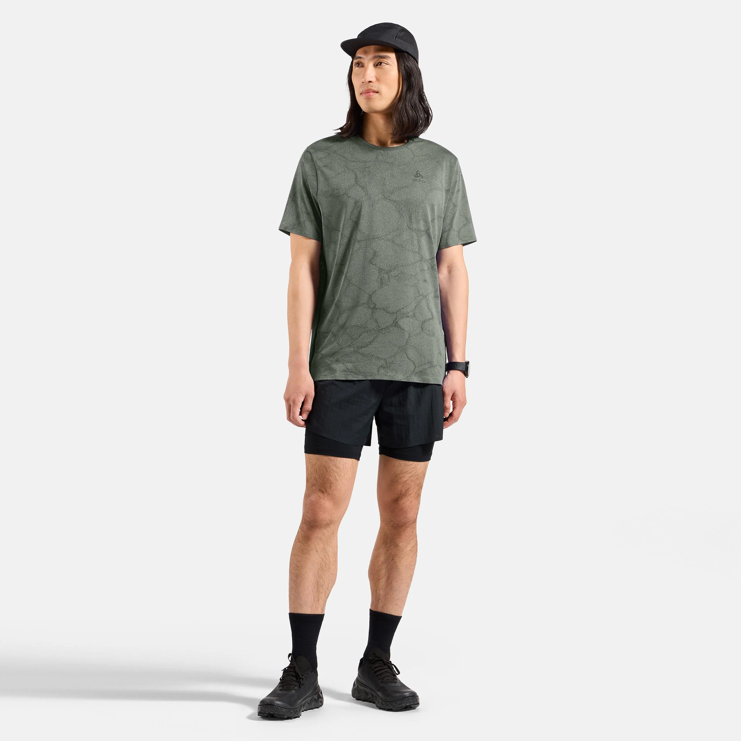 Zeroweight Engineered Chill-Tec Maillot De Course Hommes-Vert Olive - Image 7