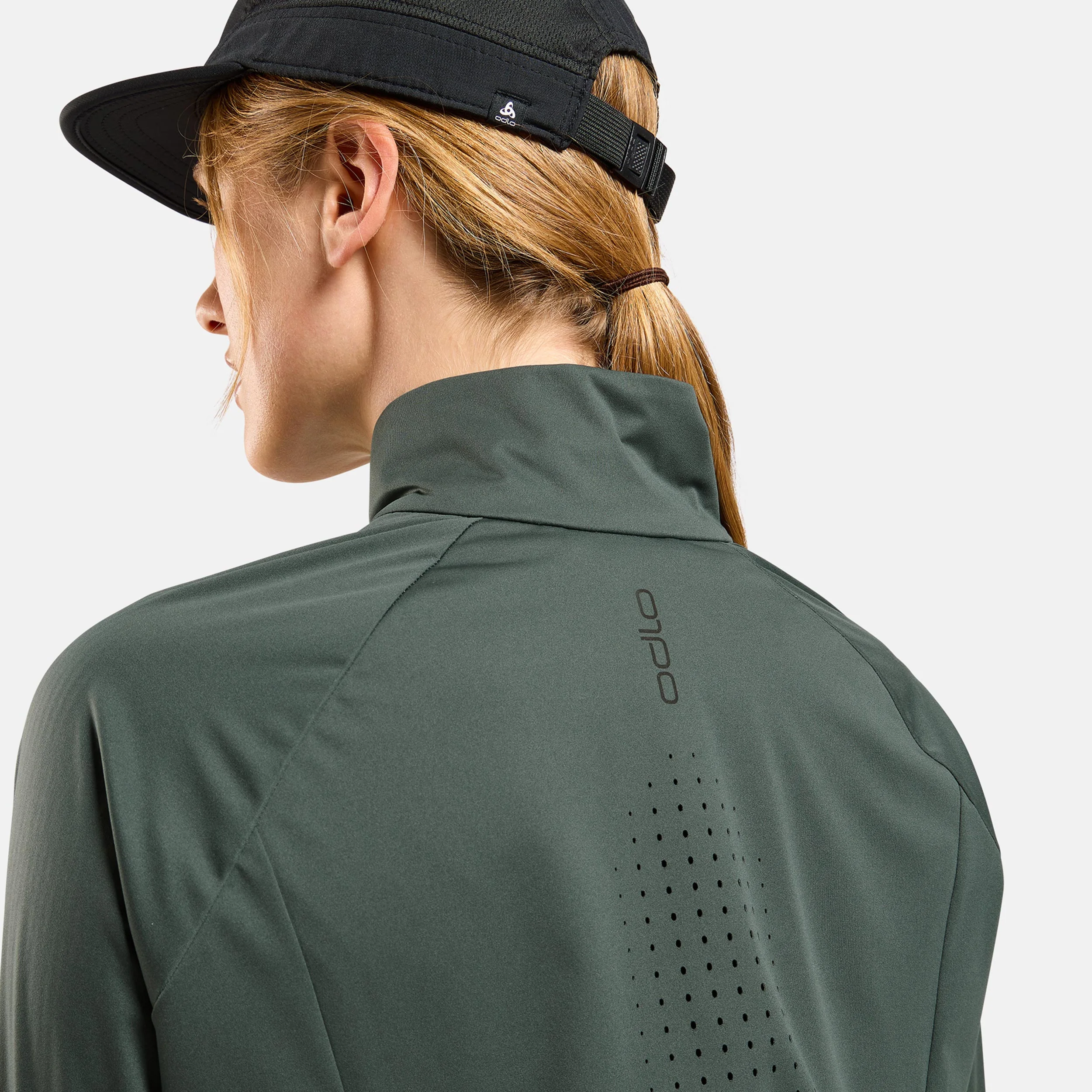 Zeroweight Pro Warm Reflective Veste Running Femmes-Vert Olive - Image 5
