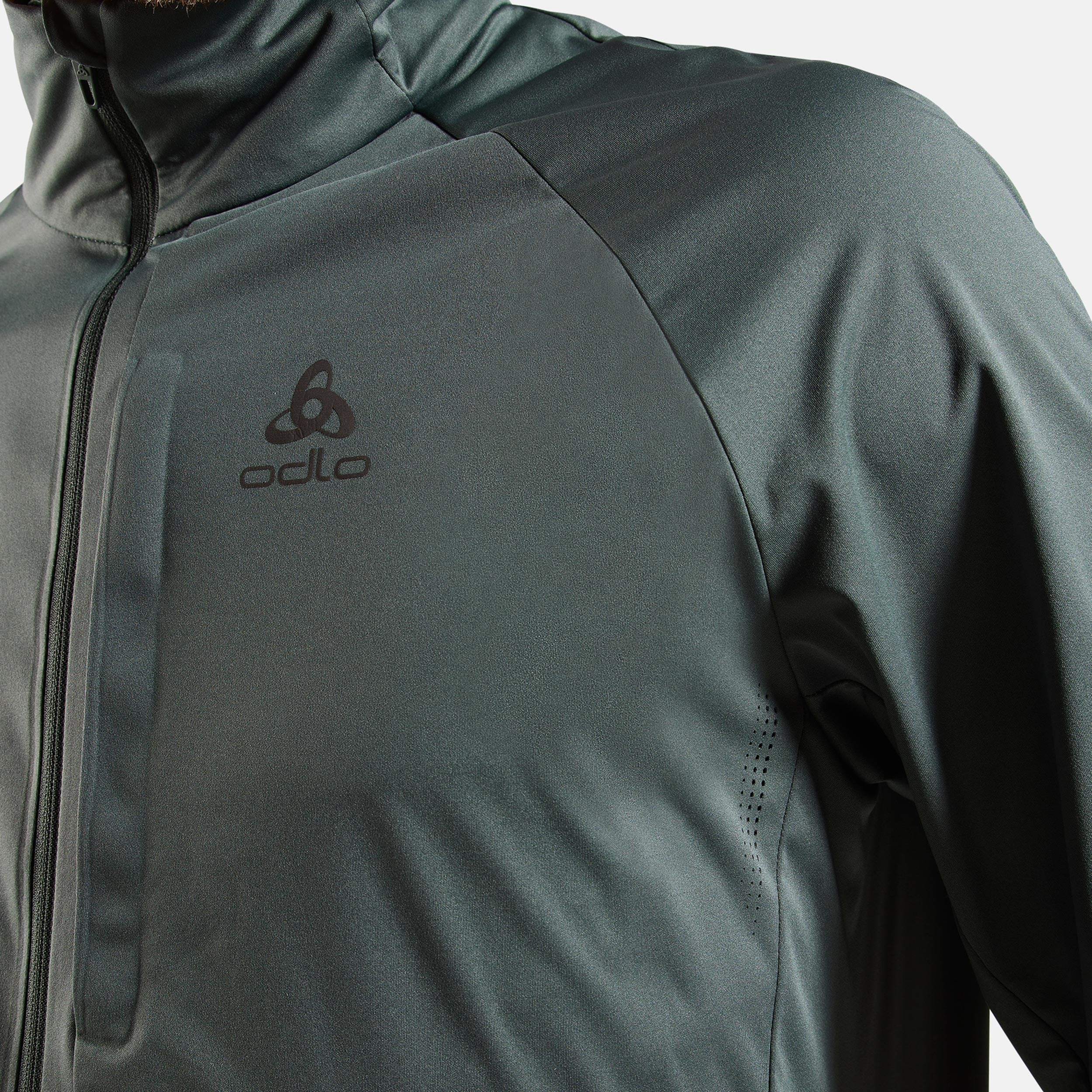 Zeroweight Pro Warm Reflective Veste Running Hommes-Vert Olive - Image 5