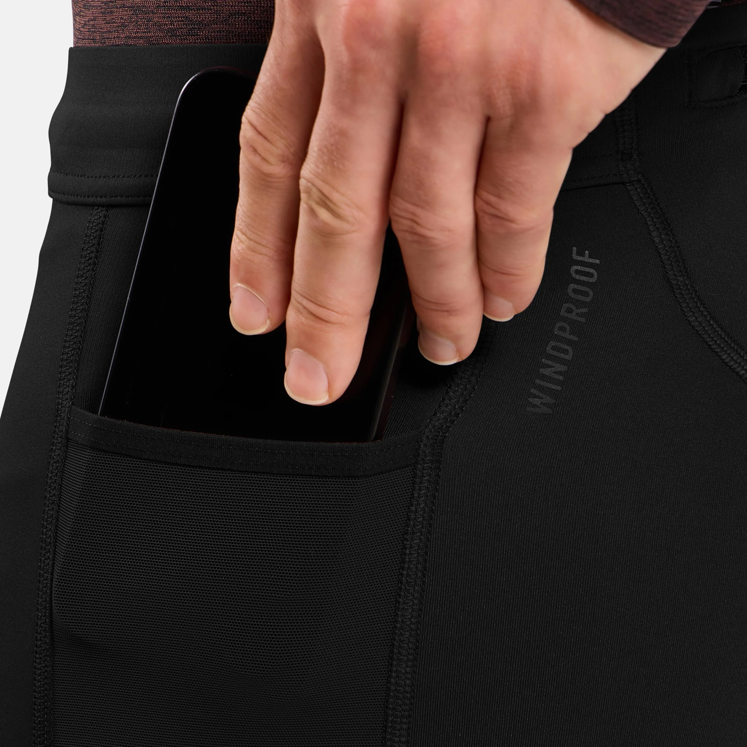 Zeroweight Warm Collant De Course Hommes-Noir - Image 8