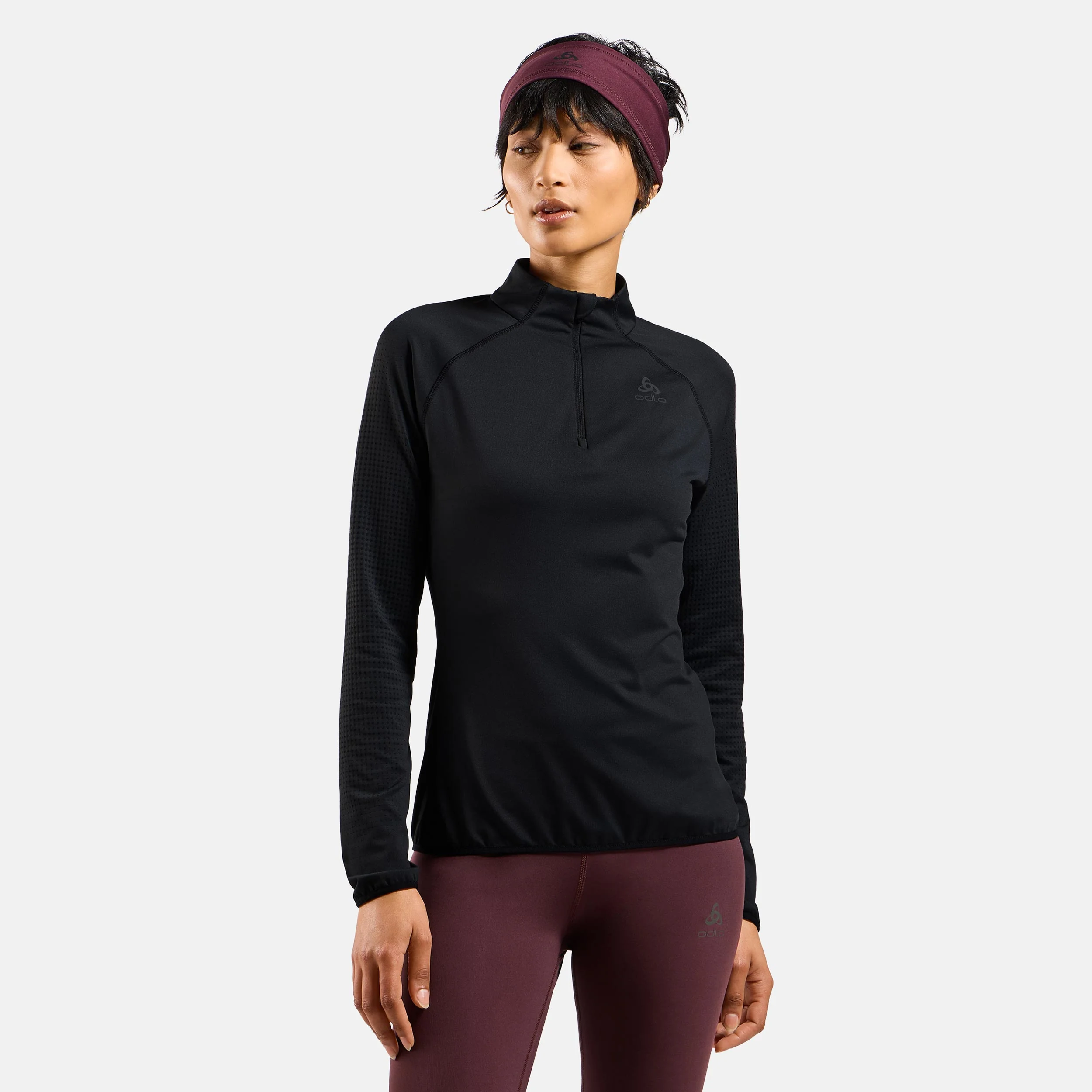Zeroweight Warm Mid Layer 1/2 Zip Maillot de course Femmes - noir - Image 3