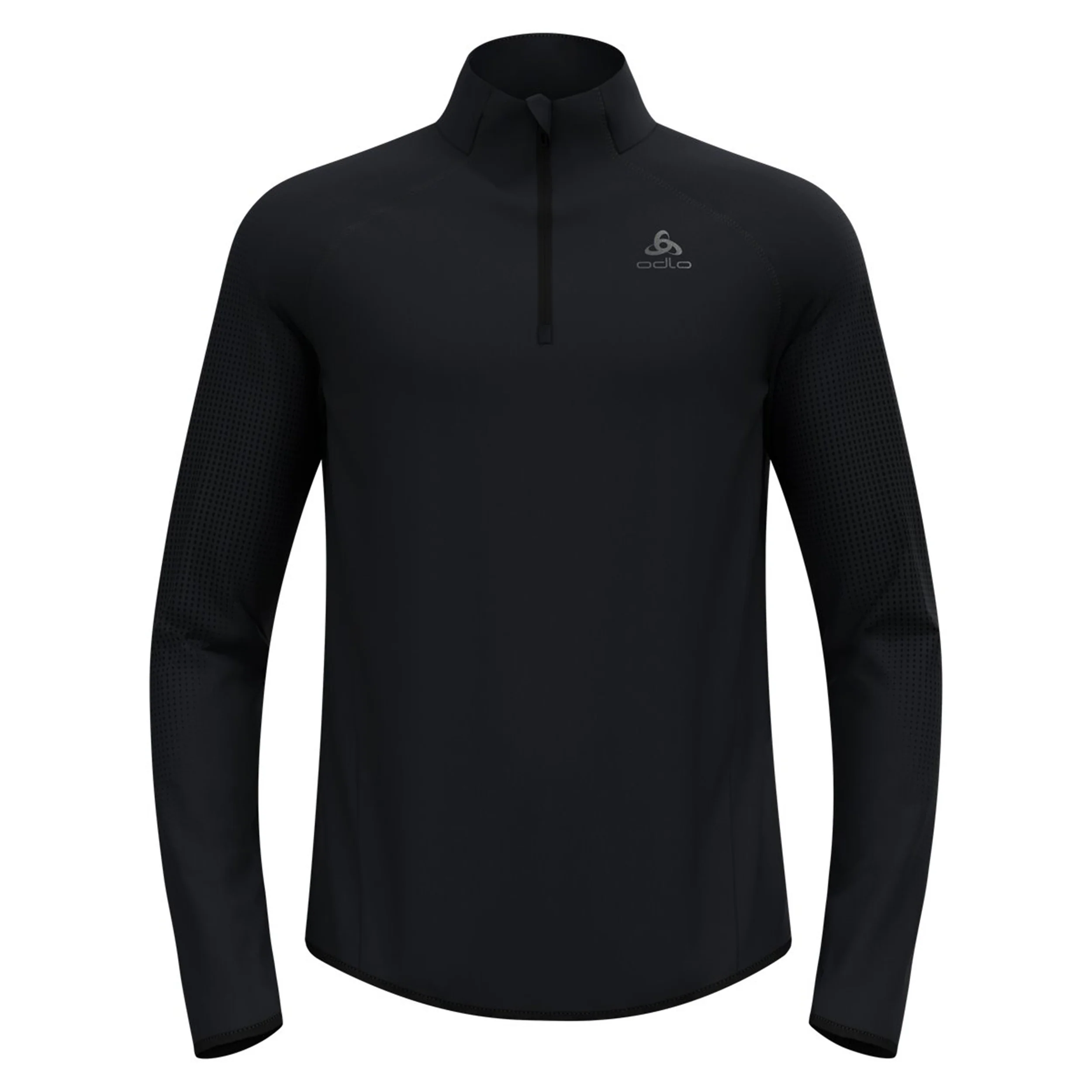 Zeroweight Warm Mid Layer 1/2 Zip Maillot de course Hommes - noir