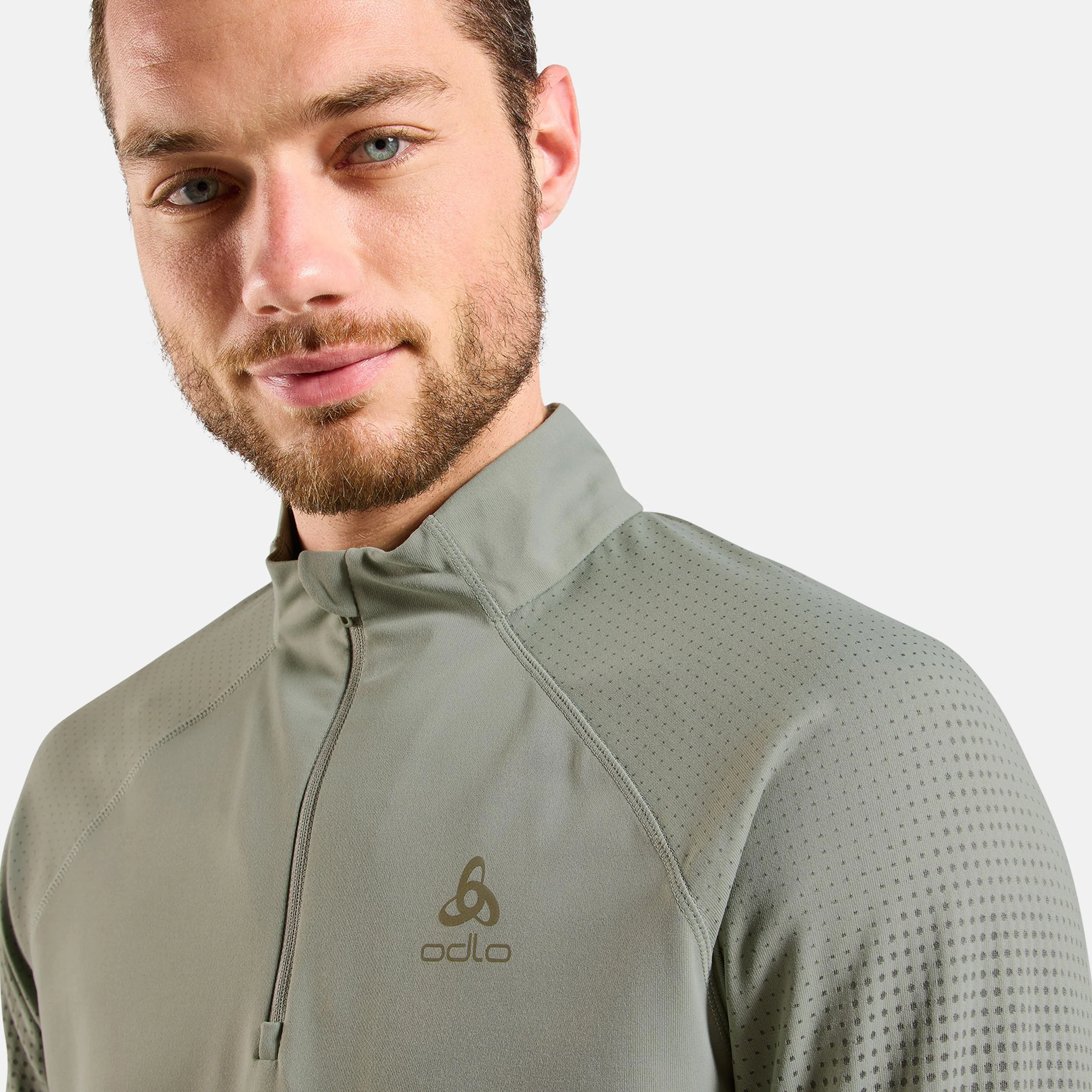 Zeroweight Warm Mid Layer 1/2 Zip Maillot de course Hommes - vert olive - Image 6