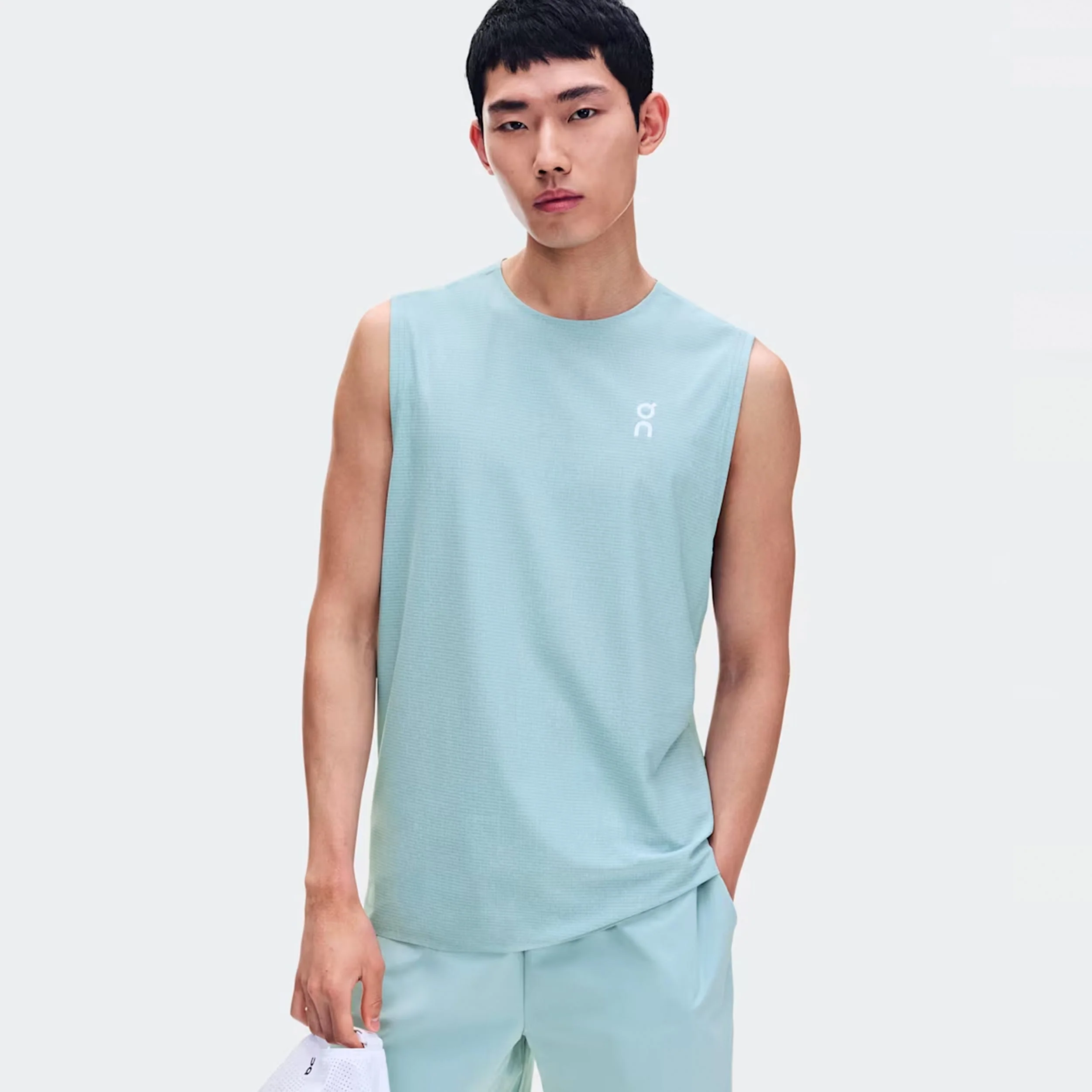 Court Débardeur tank top Hommes - bleu gris