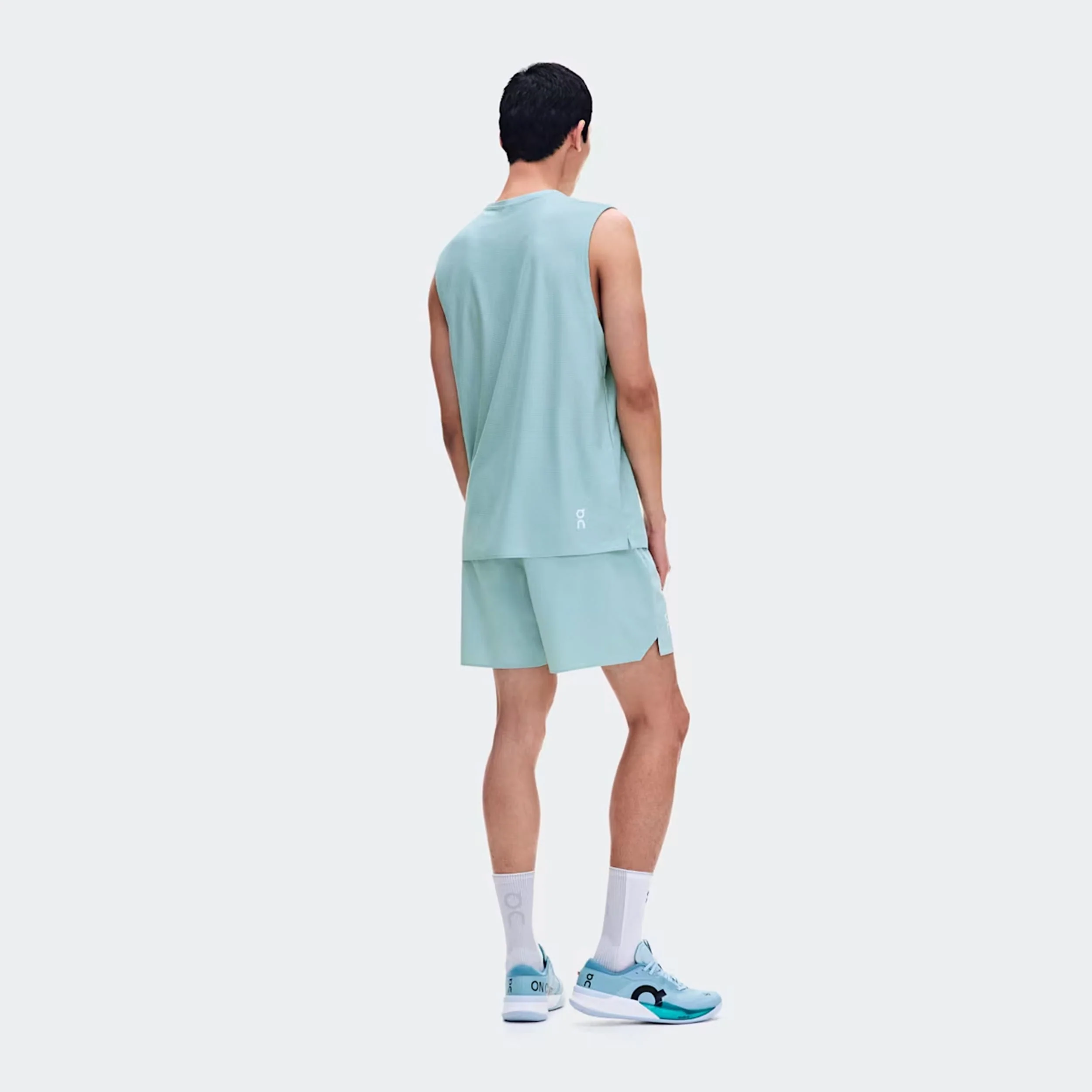 Court Débardeur tank top Hommes - bleu gris - Image 3