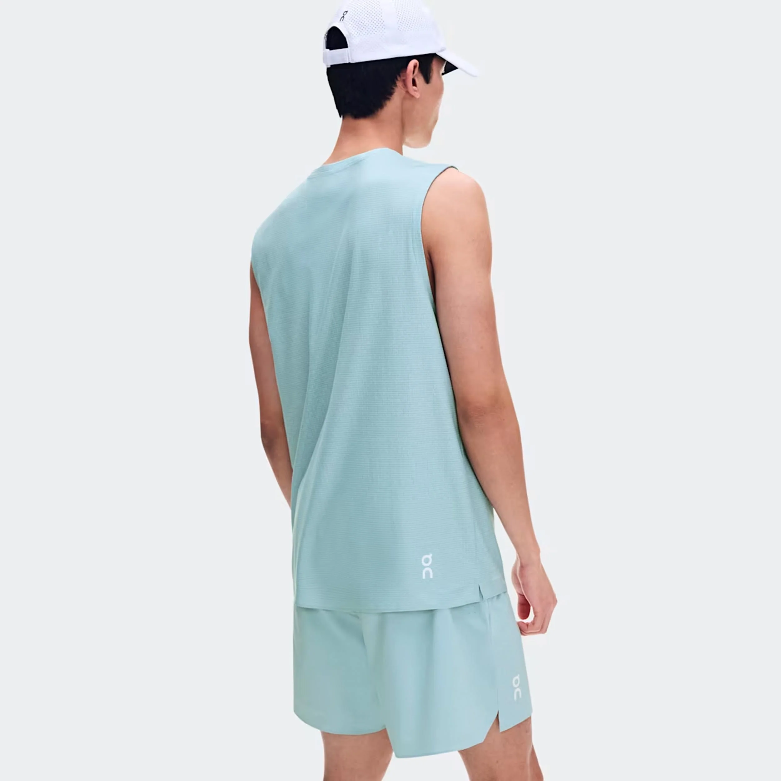 Court Débardeur tank top Hommes - bleu gris - Image 5