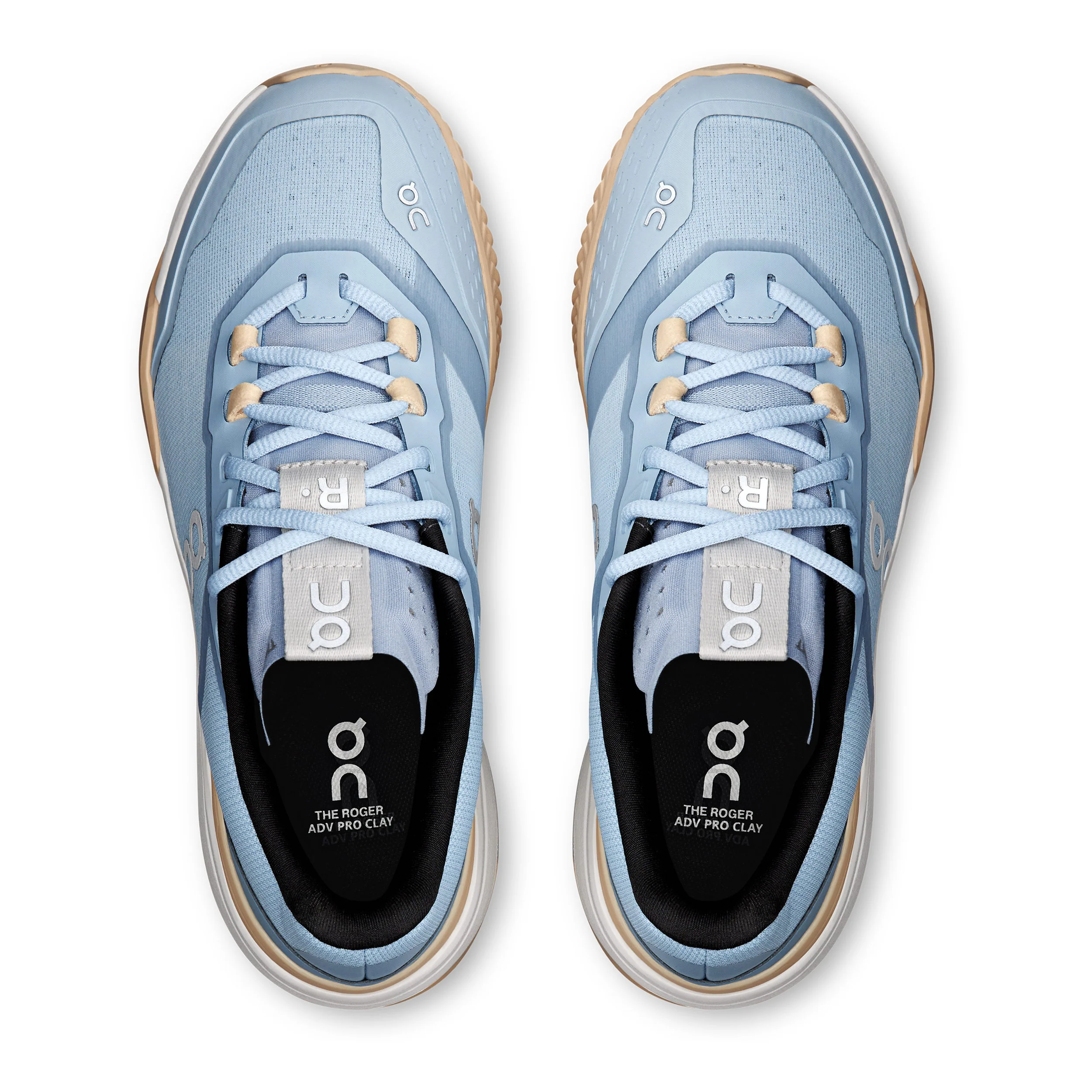 The Roger Advantage Pro Chaussure Terre Battue Femmes-Bleu Clair,Abricot - Image 3