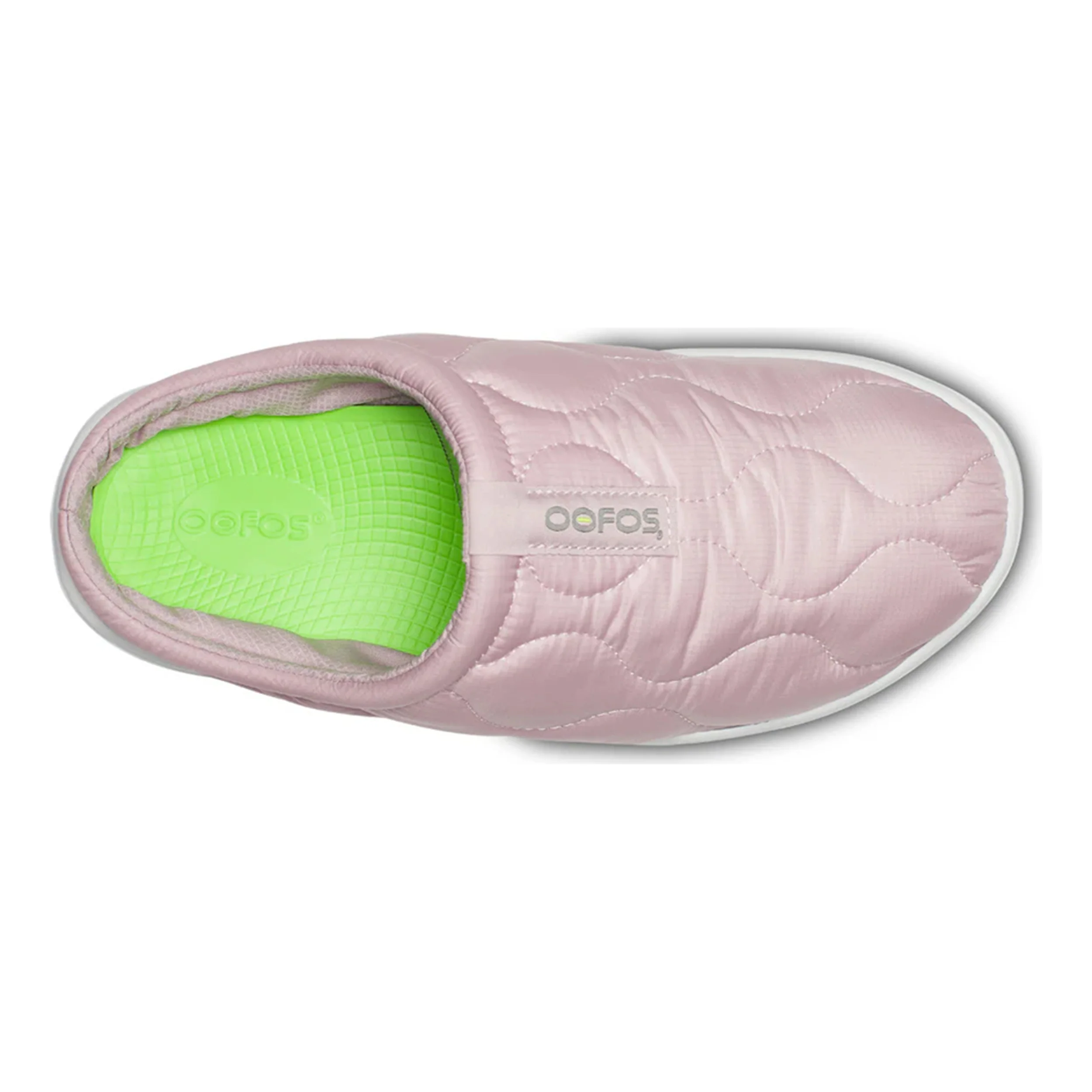 Oocoozie Thermo Mule Chaussure de récupération Unisex - rosé, vert fluo - Image 3