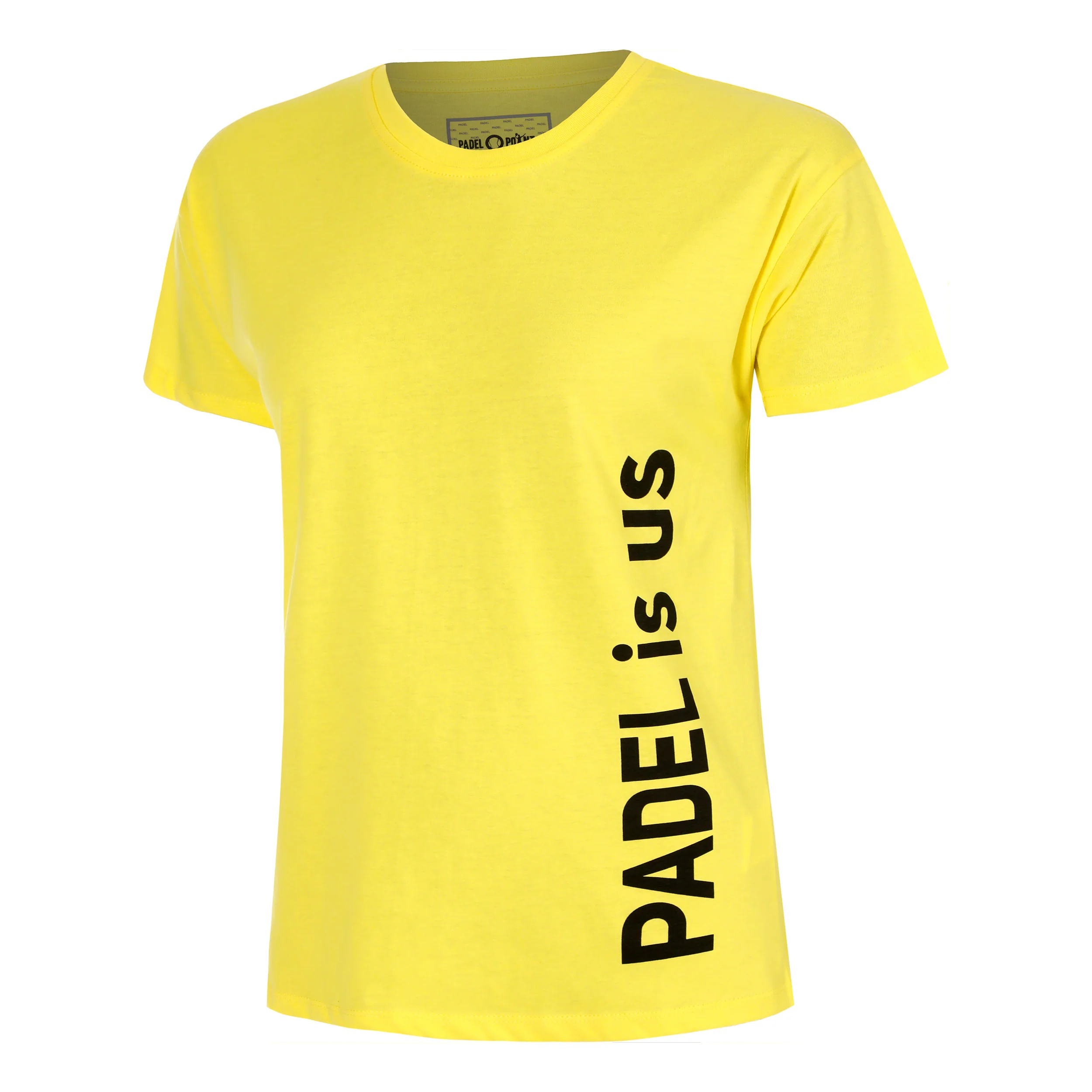 Padel Is Us T-shirt Femmes-Jaune,Noir