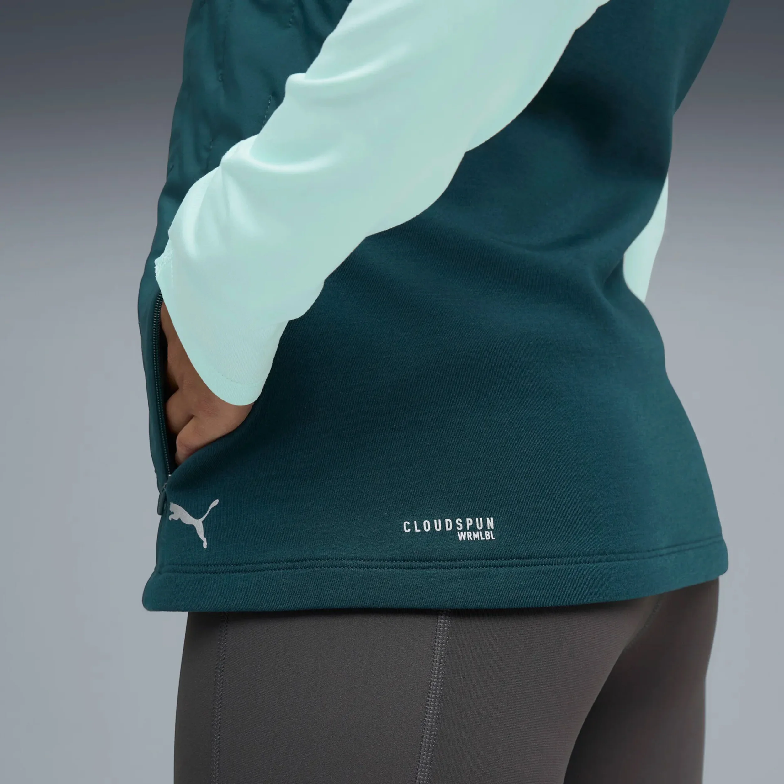 Cloudspun Warmlbl Gilets de course Femmes-vert - Image 5