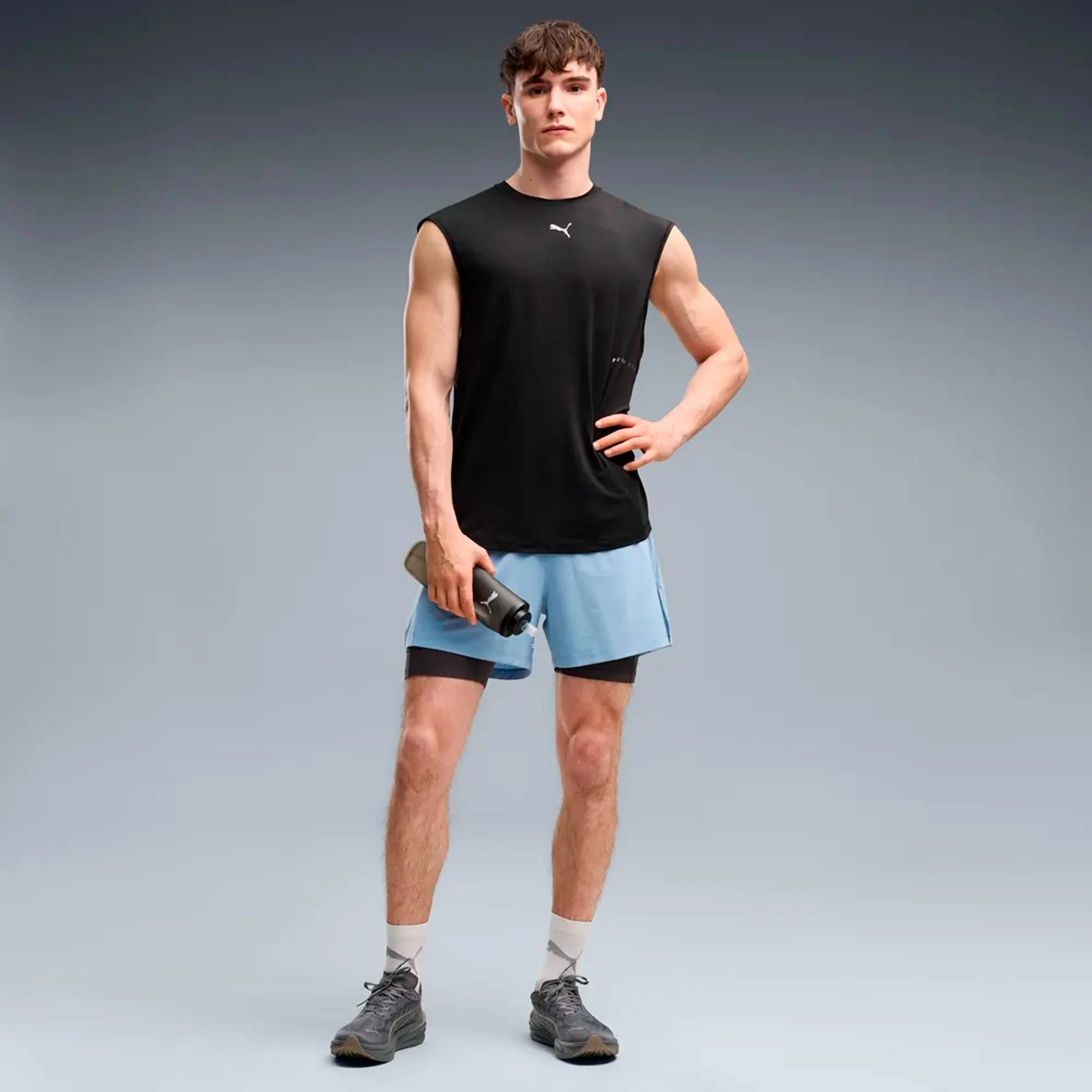 Dreamrun DryCell 2in1 5in Short de running Hommes - bleu - Image 4