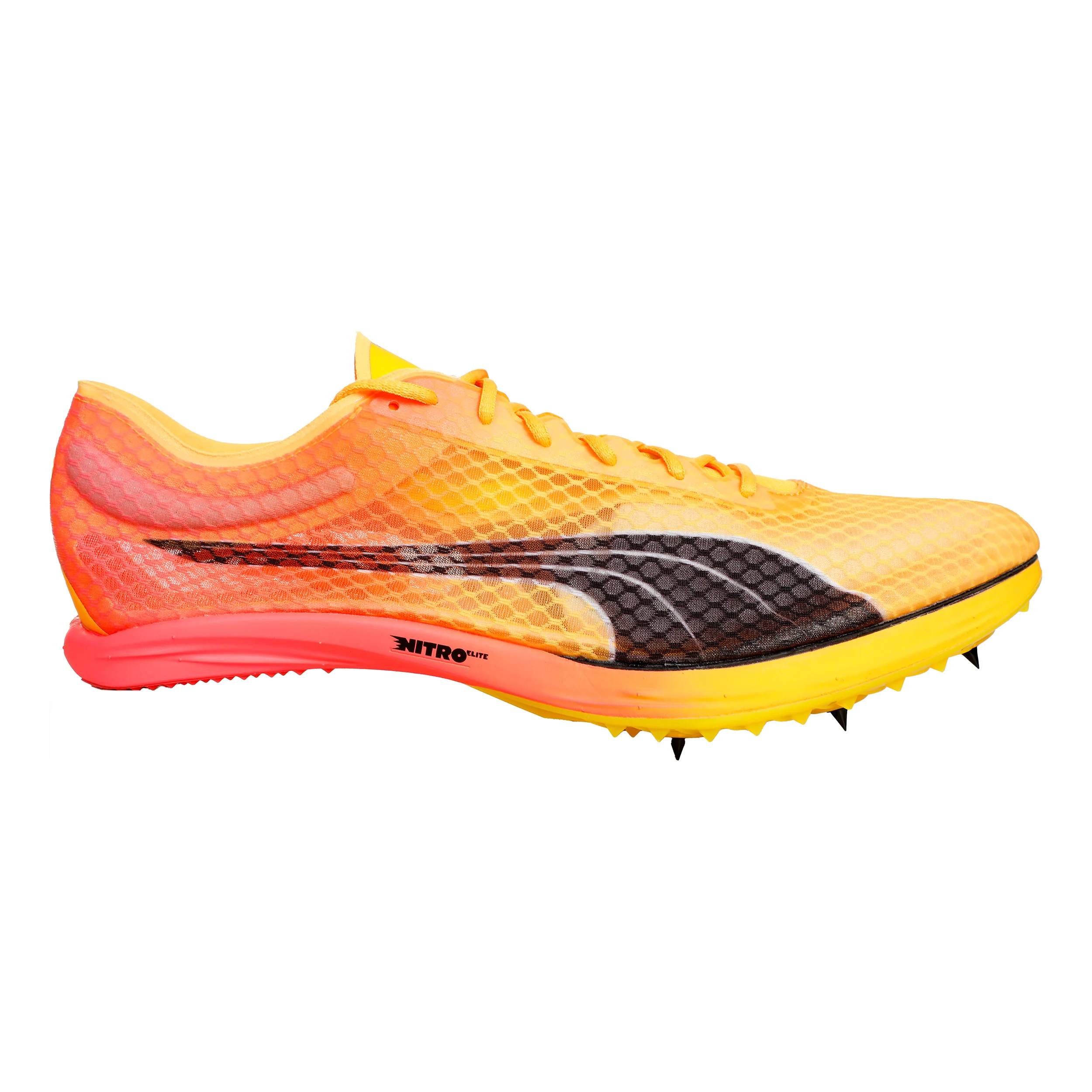 EvoSPEED Distance Nitro Elite+ 2 Spikes-Jaune,Orange