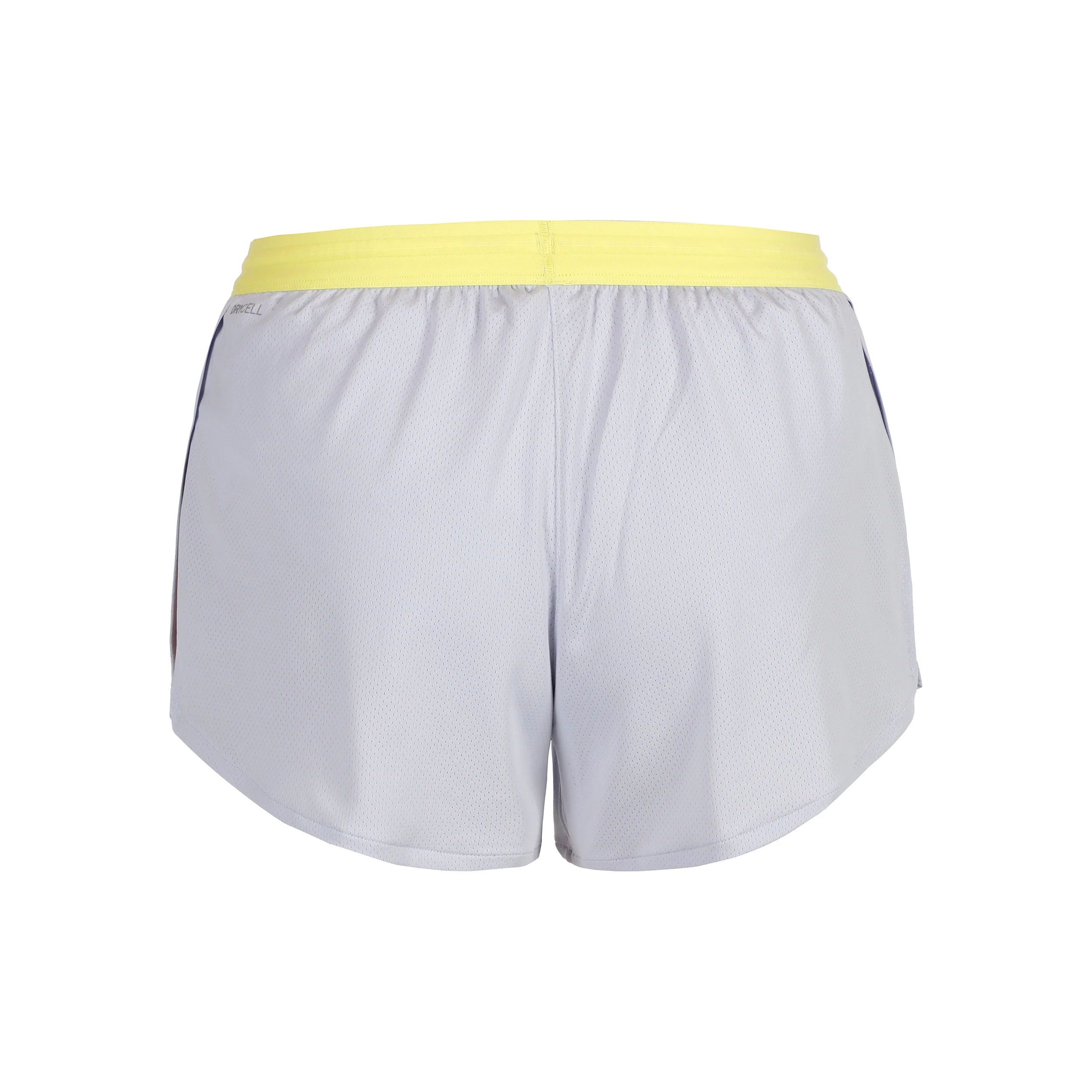 Knit 3in Split Short De Running Femmes-Gris Clair,Jaune - Image 2