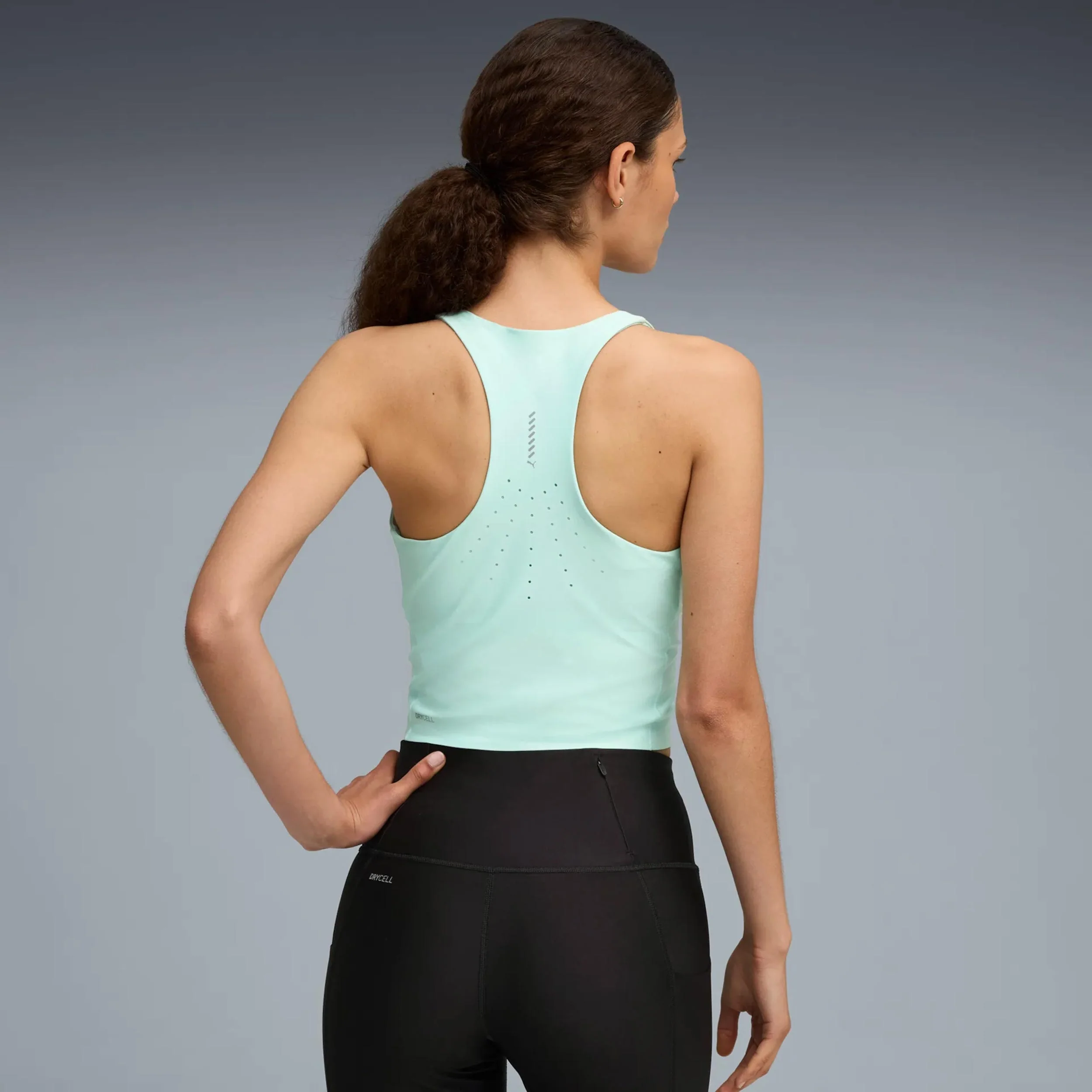 Raceday Ultraform Crop Maillot De Course Femmes-Vert - Image 2