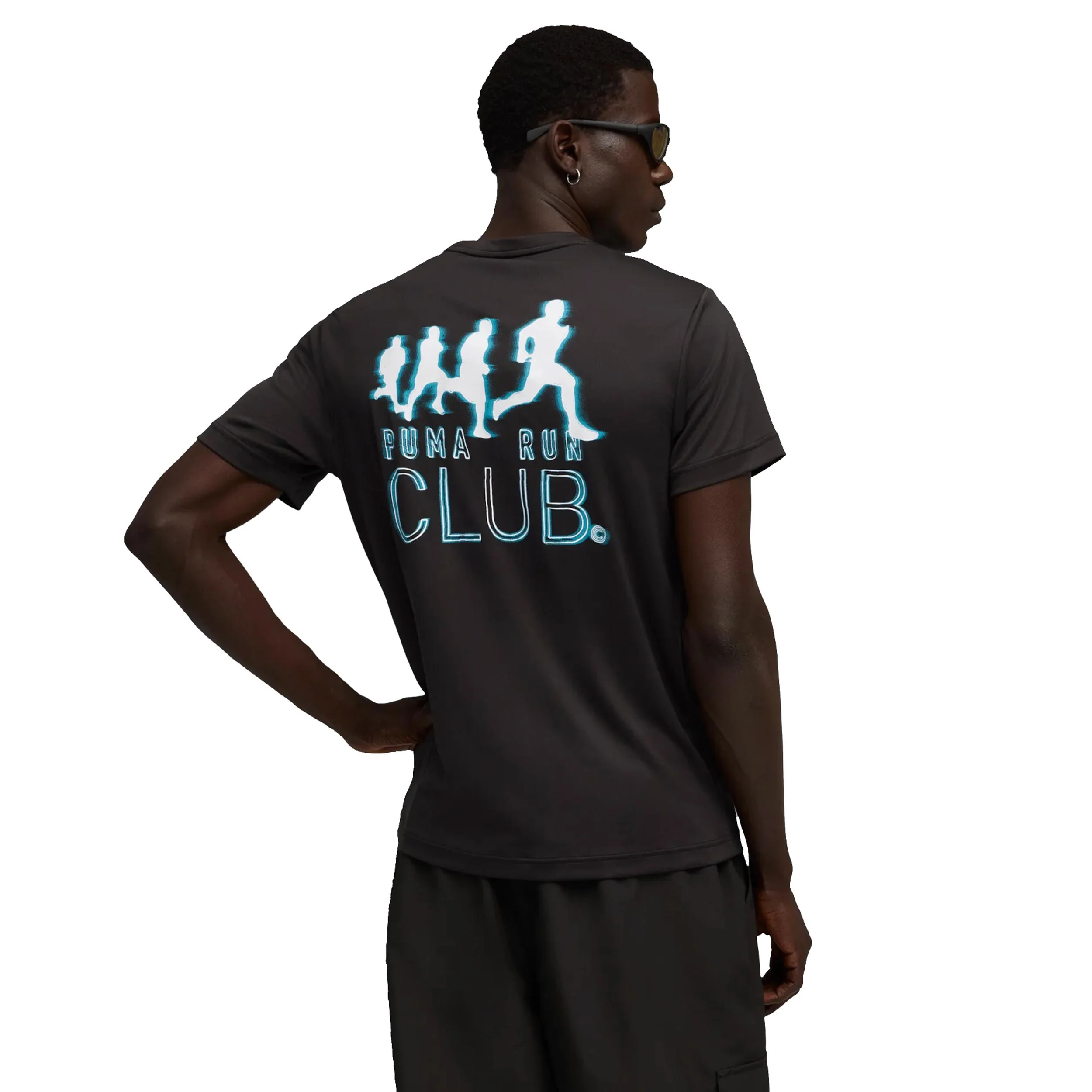 Run Club Graphic Maillot De Course Hommes-Noir - Image 2