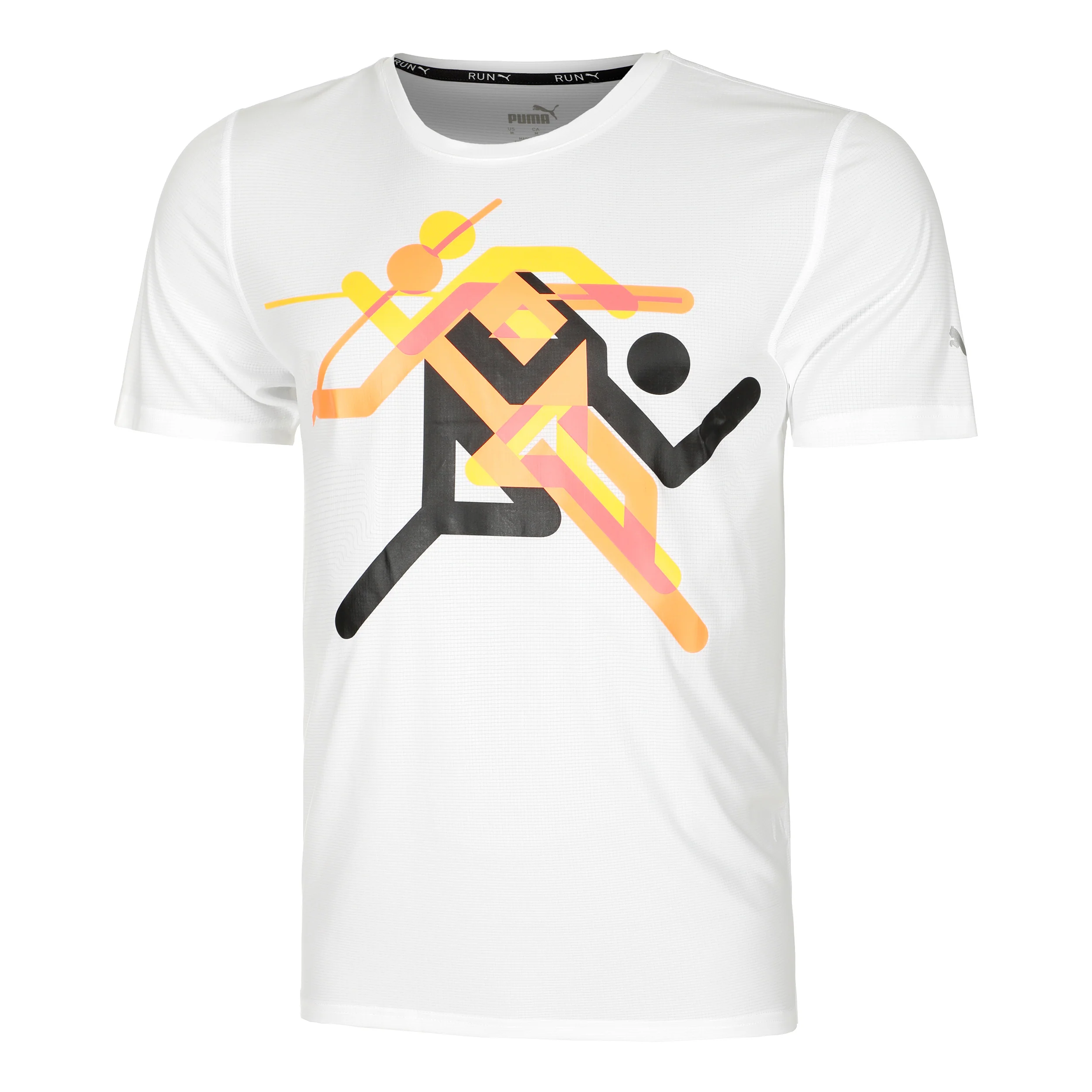 Run Faster Icons Graphic Maillot De Course Hommes-Blanc,Multicouleur