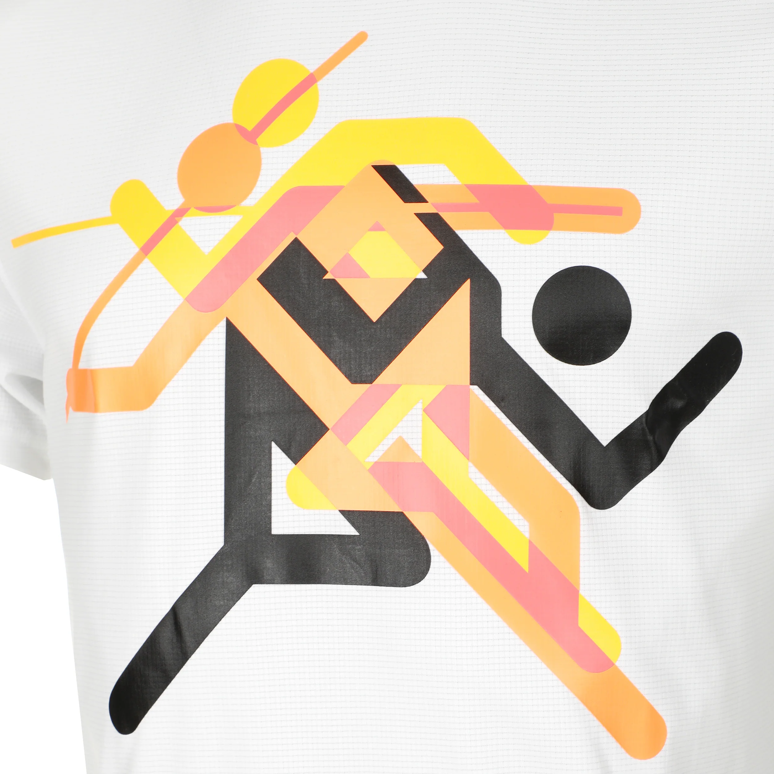 Run Faster Icons Graphic Maillot De Course Hommes-Blanc,Multicouleur - Image 3