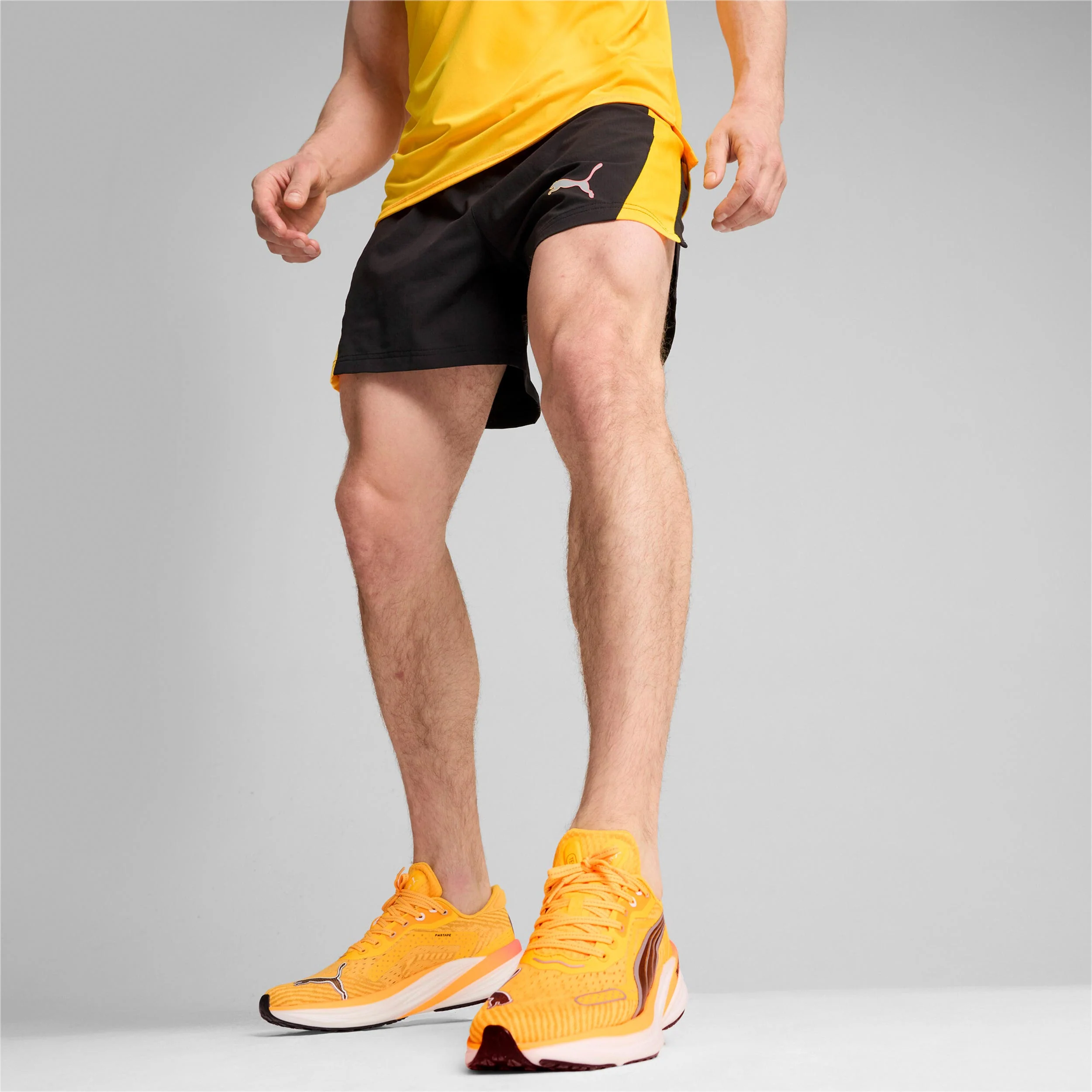 Ultraweave Velocity 5in Short De Running Hommes-Noir,Orange - Image 6