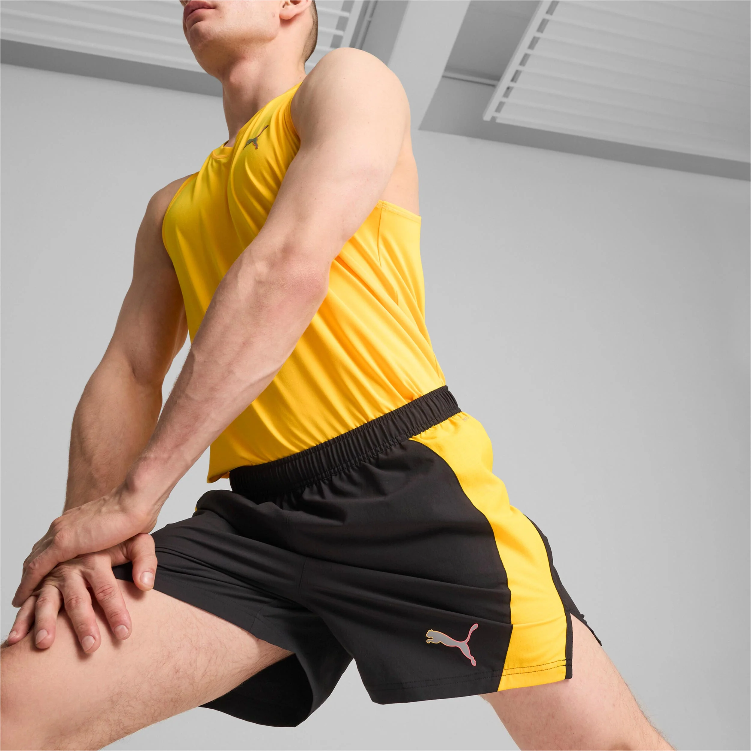 Ultraweave Velocity 5in Short De Running Hommes-Noir,Orange - Image 8