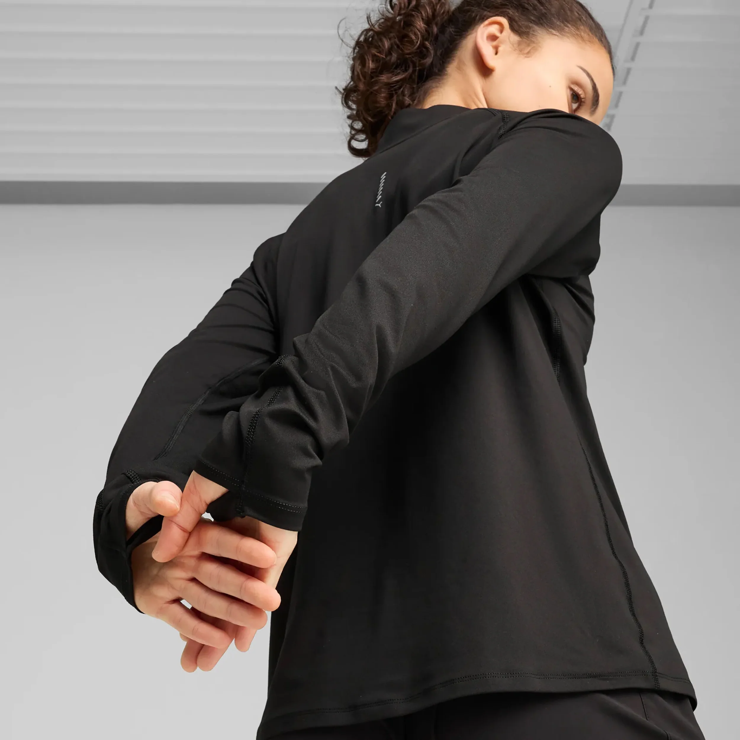 Velocity Cloudspun 1/4 Zip Maillot de course Femmes - noir - Image 2