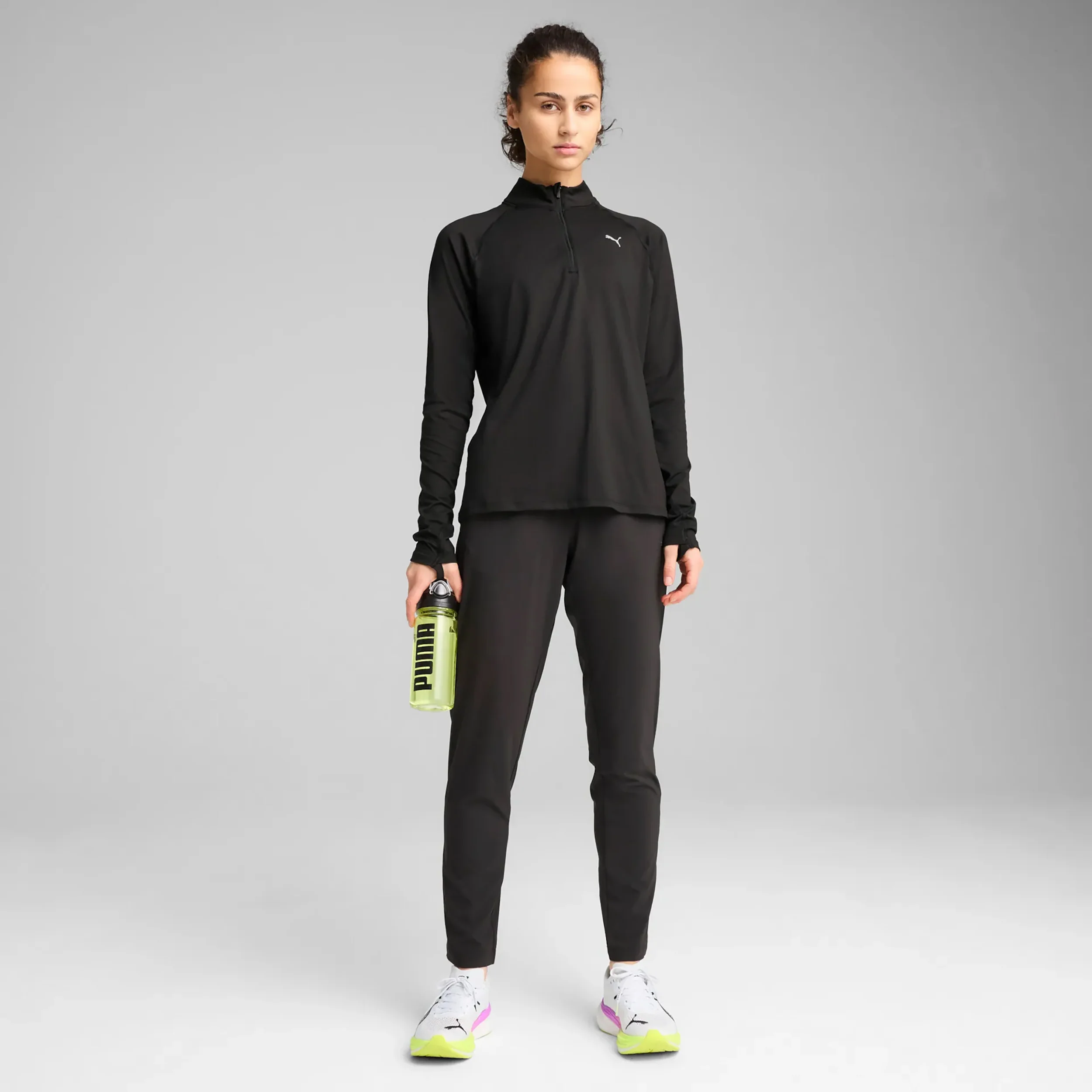 Velocity Cloudspun 1/4 Zip Maillot de course Femmes - noir - Image 3