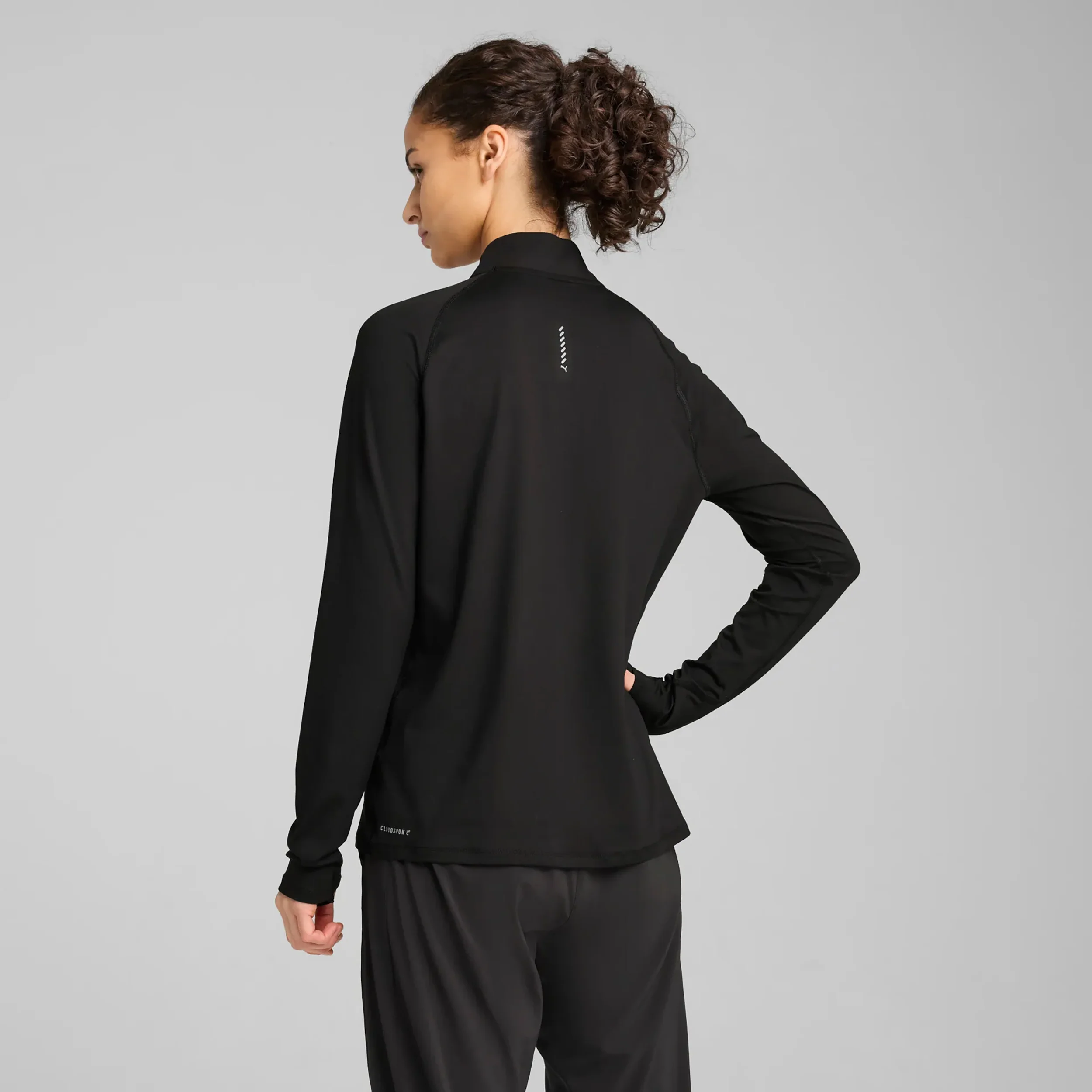 Velocity Cloudspun 1/4 Zip Maillot de course Femmes - noir - Image 4