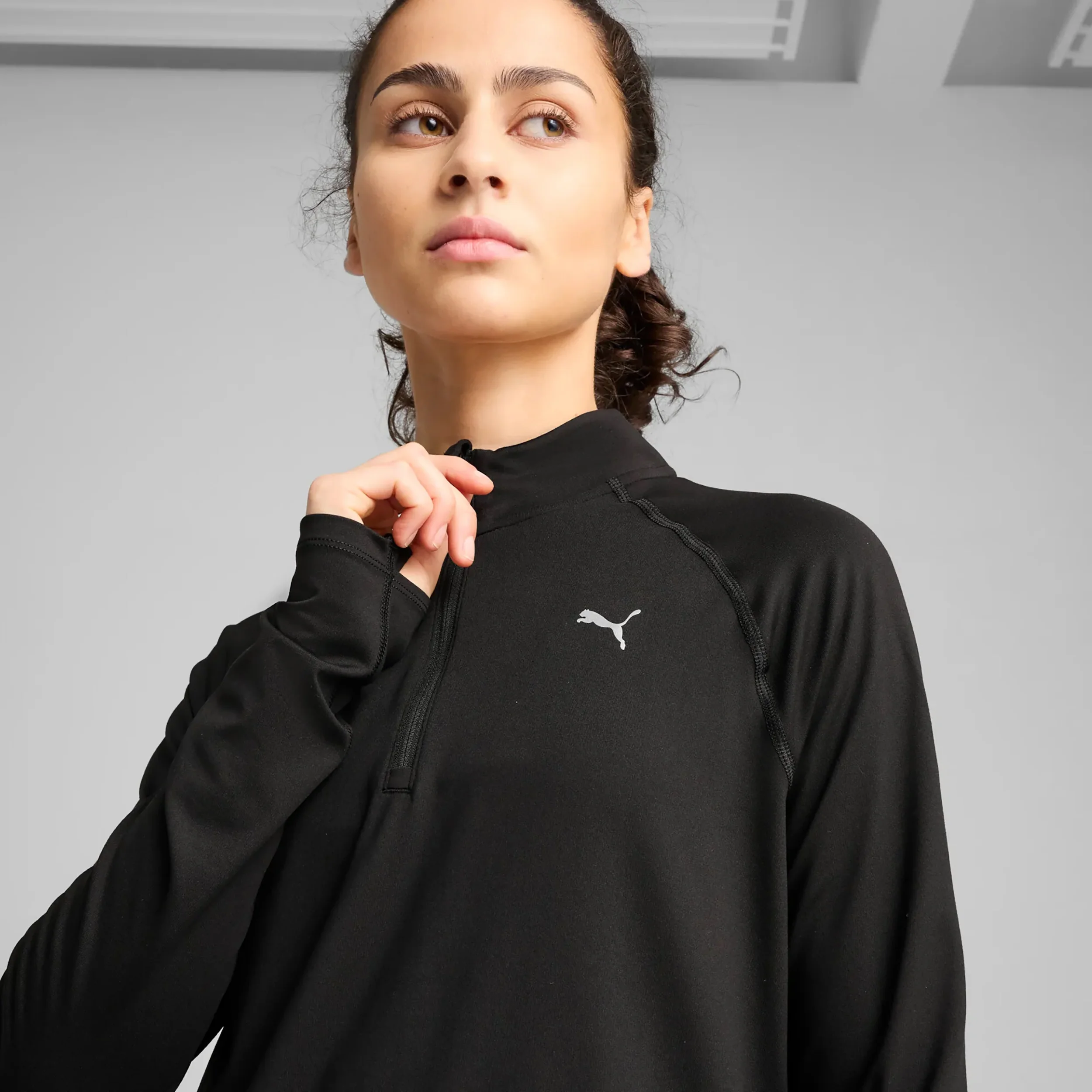 Velocity Cloudspun 1/4 Zip Maillot de course Femmes - noir - Image 5