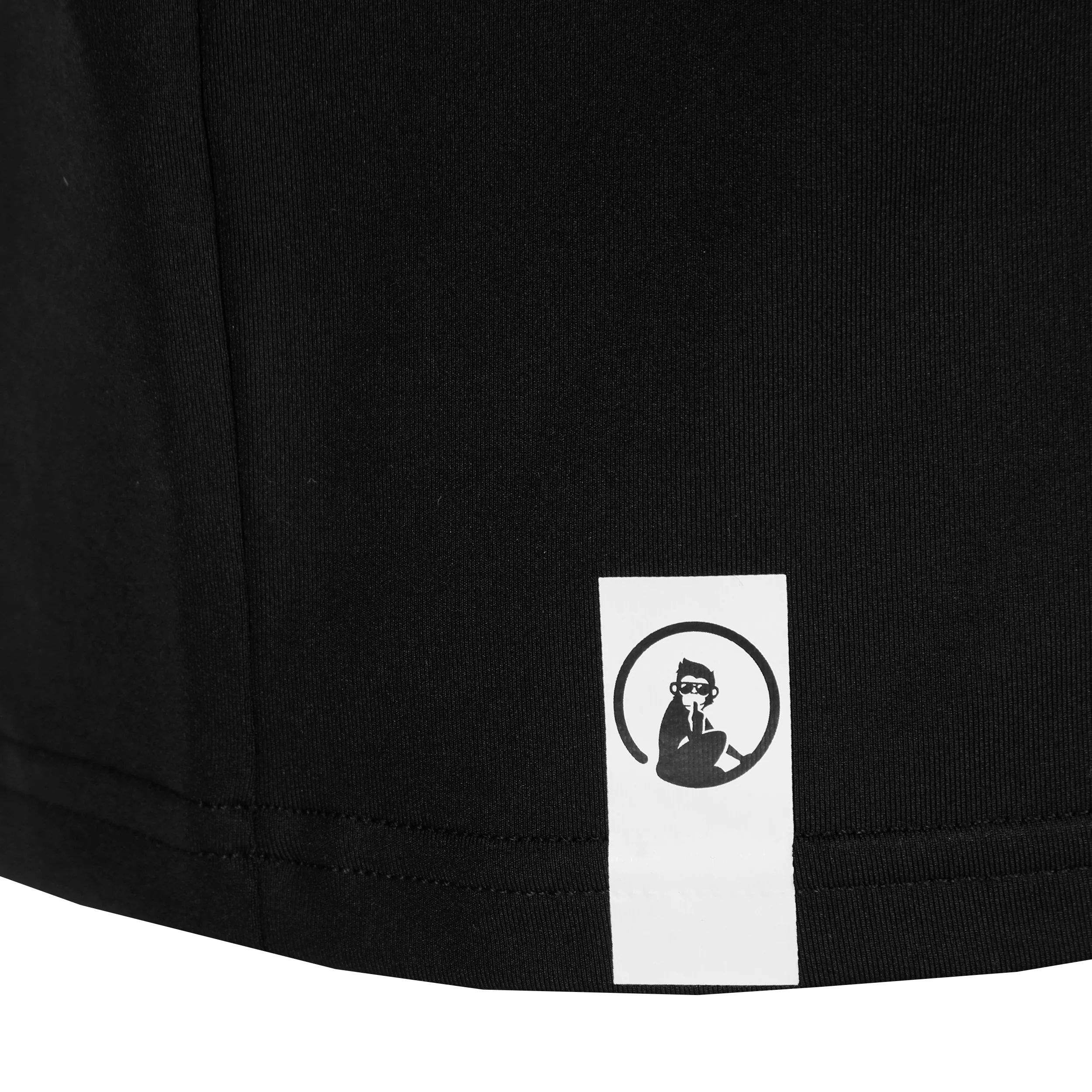 Big Serve 1/4 Zip Haut Manches Longues Hommes-Noir - Image 4
