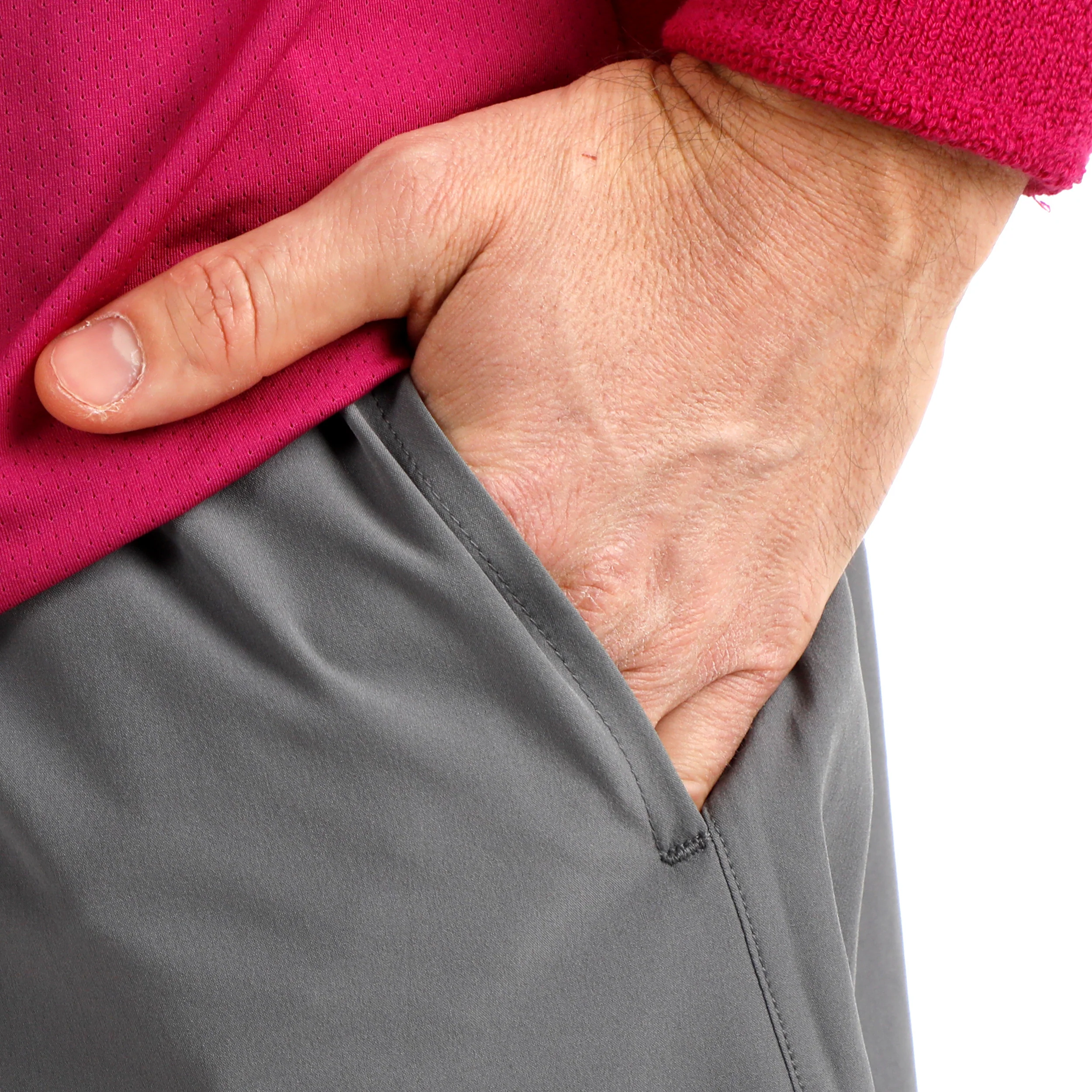 Challenger 2in1s 7in Shorts Hommes - gris, blanc - Image 10