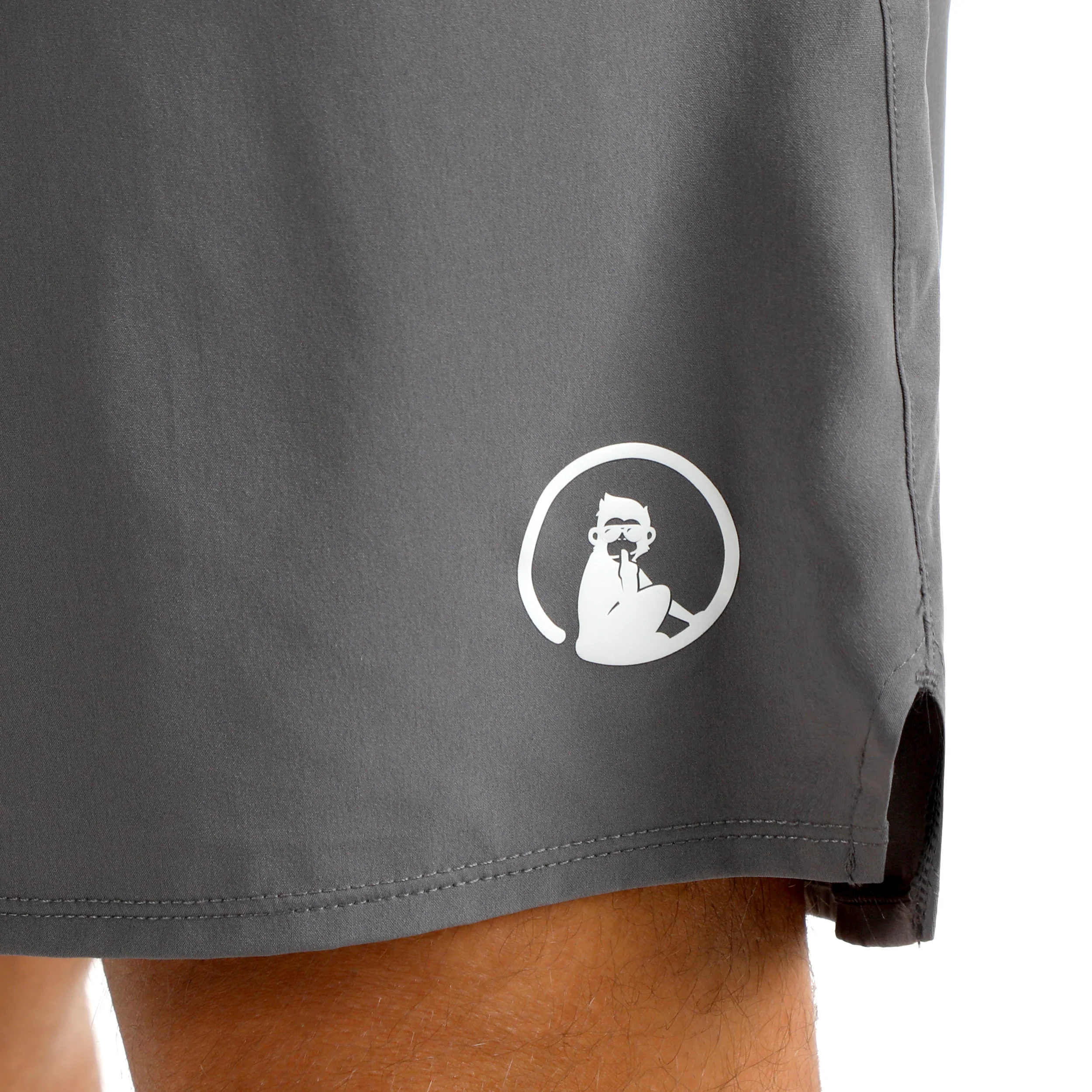 Challenger 2in1s 7in Shorts Hommes - gris, blanc - Image 11