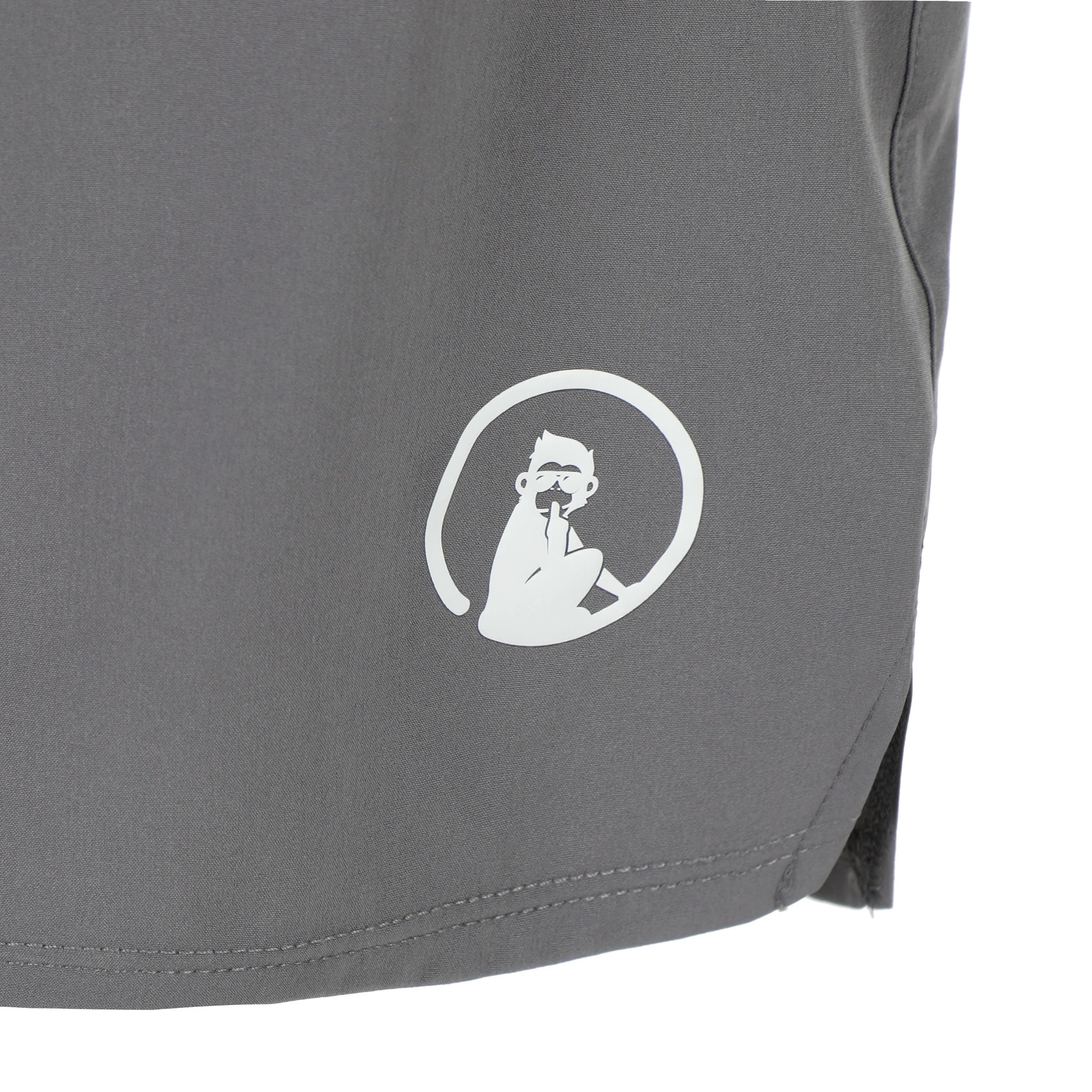 Challenger 2in1s 7in Shorts Hommes - gris, blanc - Image 3