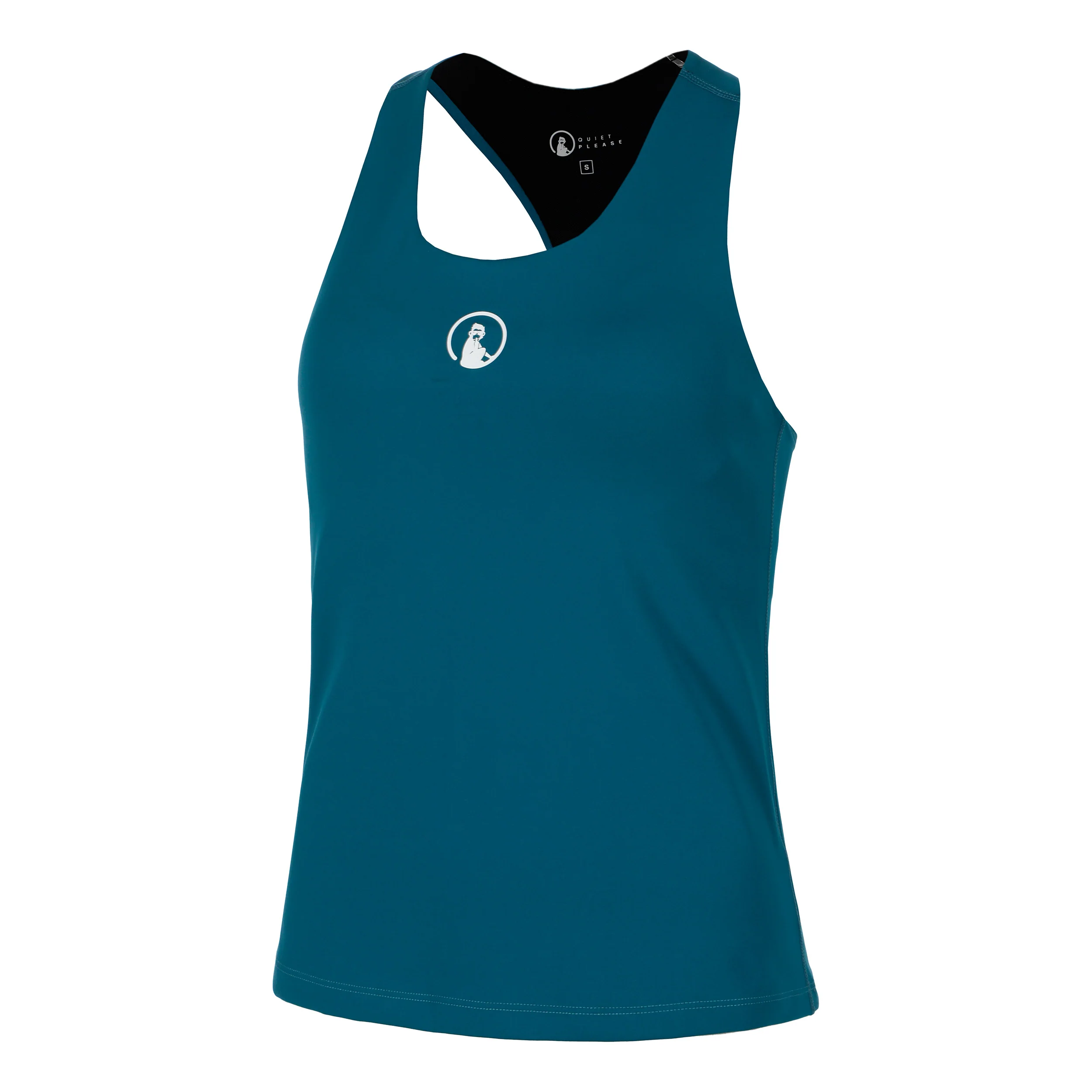 Create Inside In Débardeur Tank Top Femmes-Bleu Petrol, Blanc