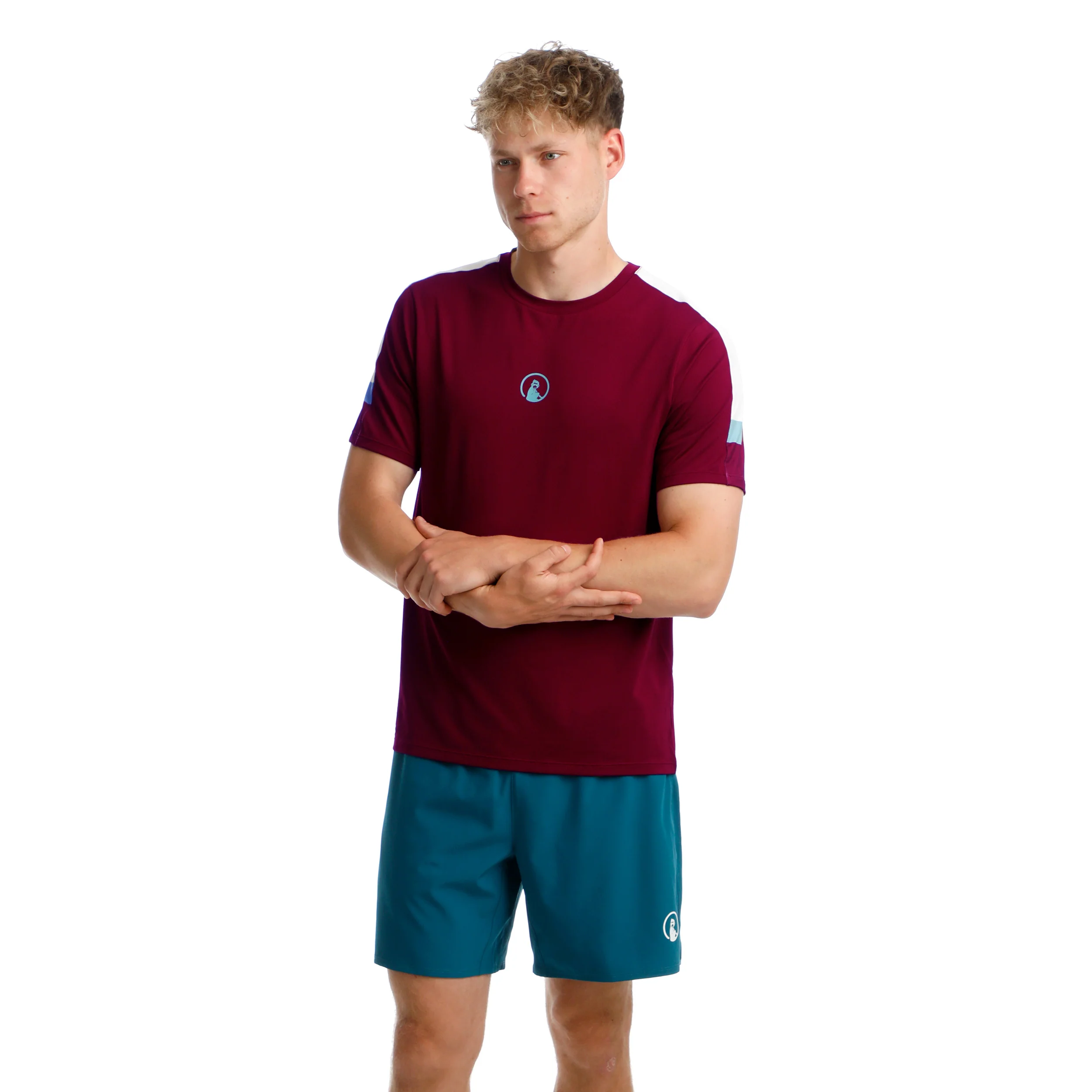 Create Receiver Hori T-shirt Hommes-Rouge Vin, Multicouleur - Image 6