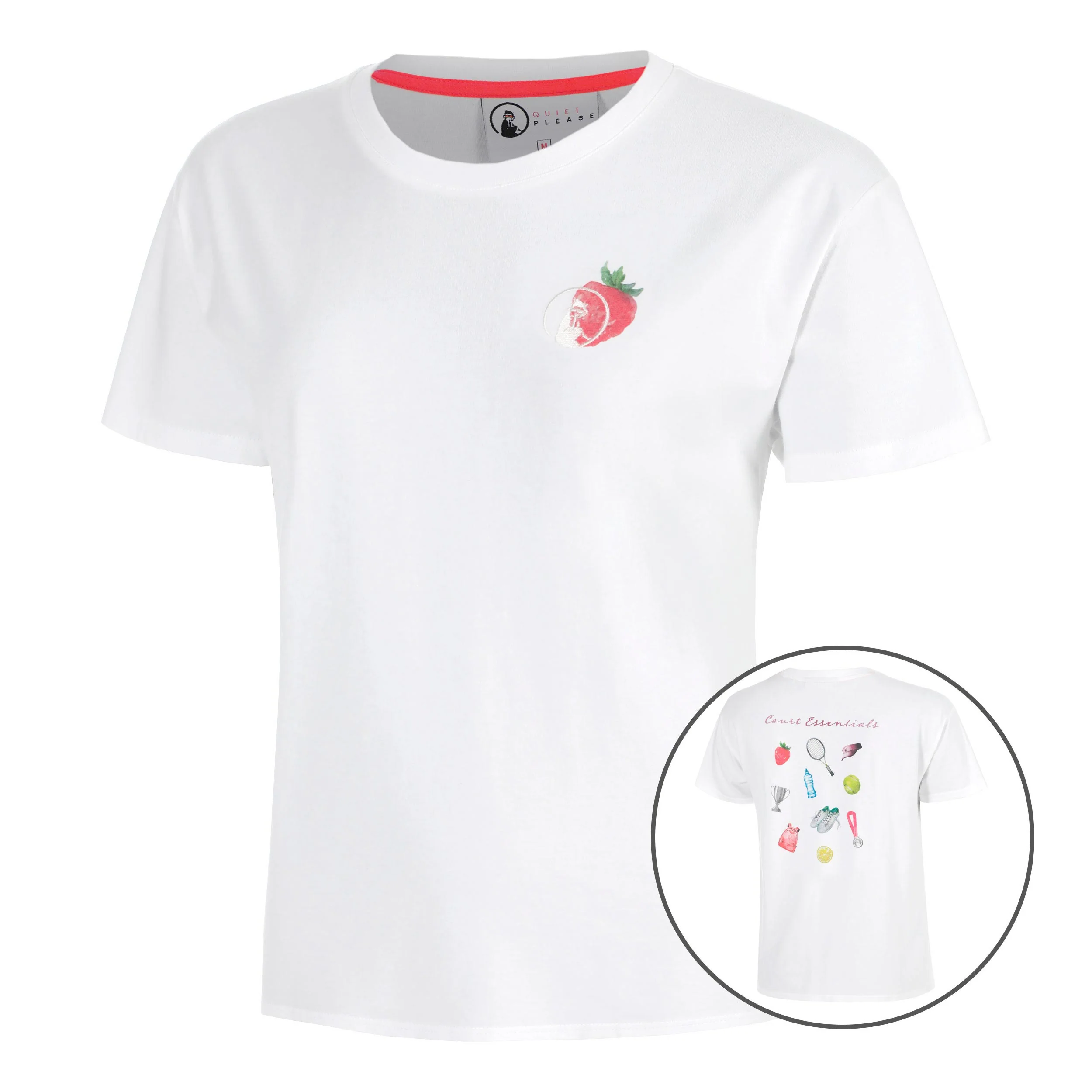 Crush Court Essentials T-shirt Femmes-blanc, blanc