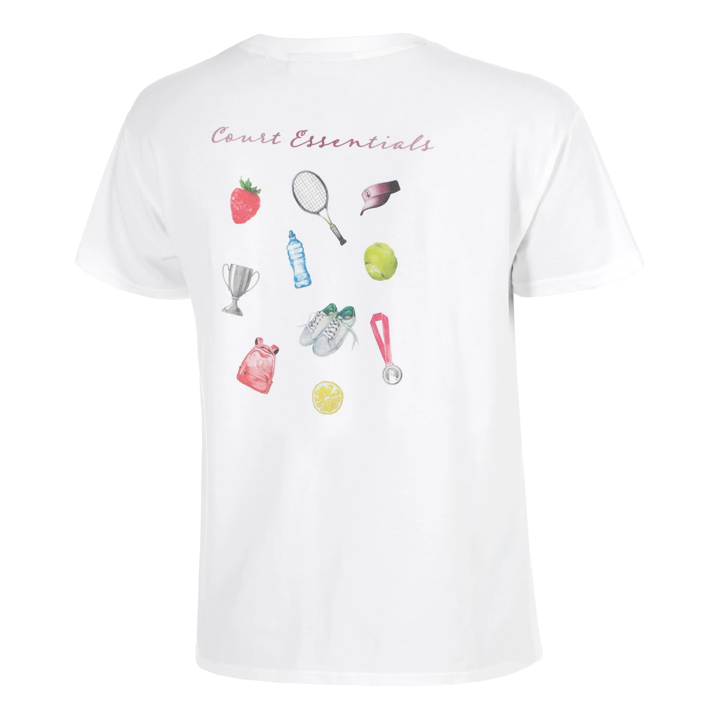 Crush Court Essentials T-shirt Femmes-blanc, blanc - Image 3
