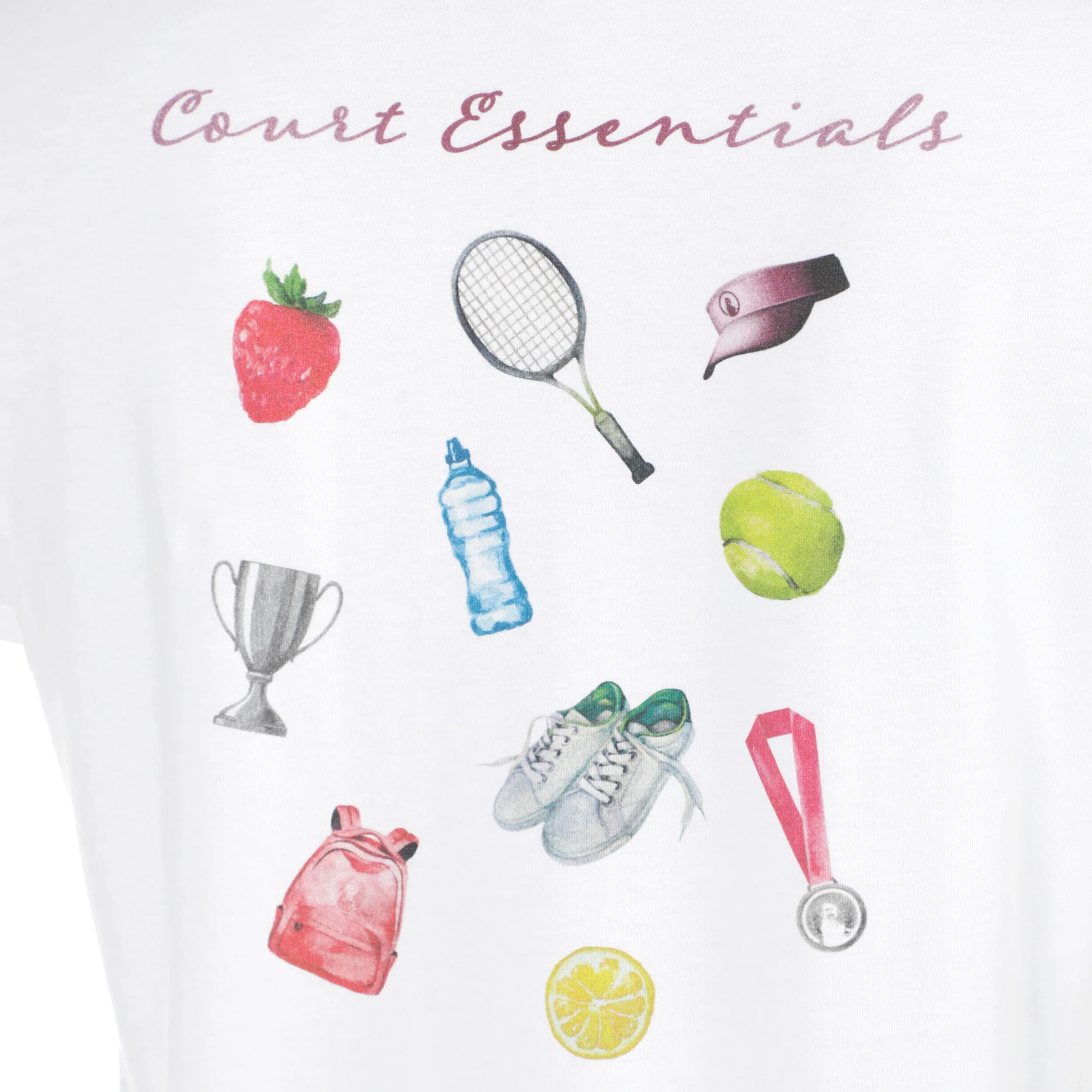Crush Court Essentials T-shirt Femmes-blanc, blanc - Image 5