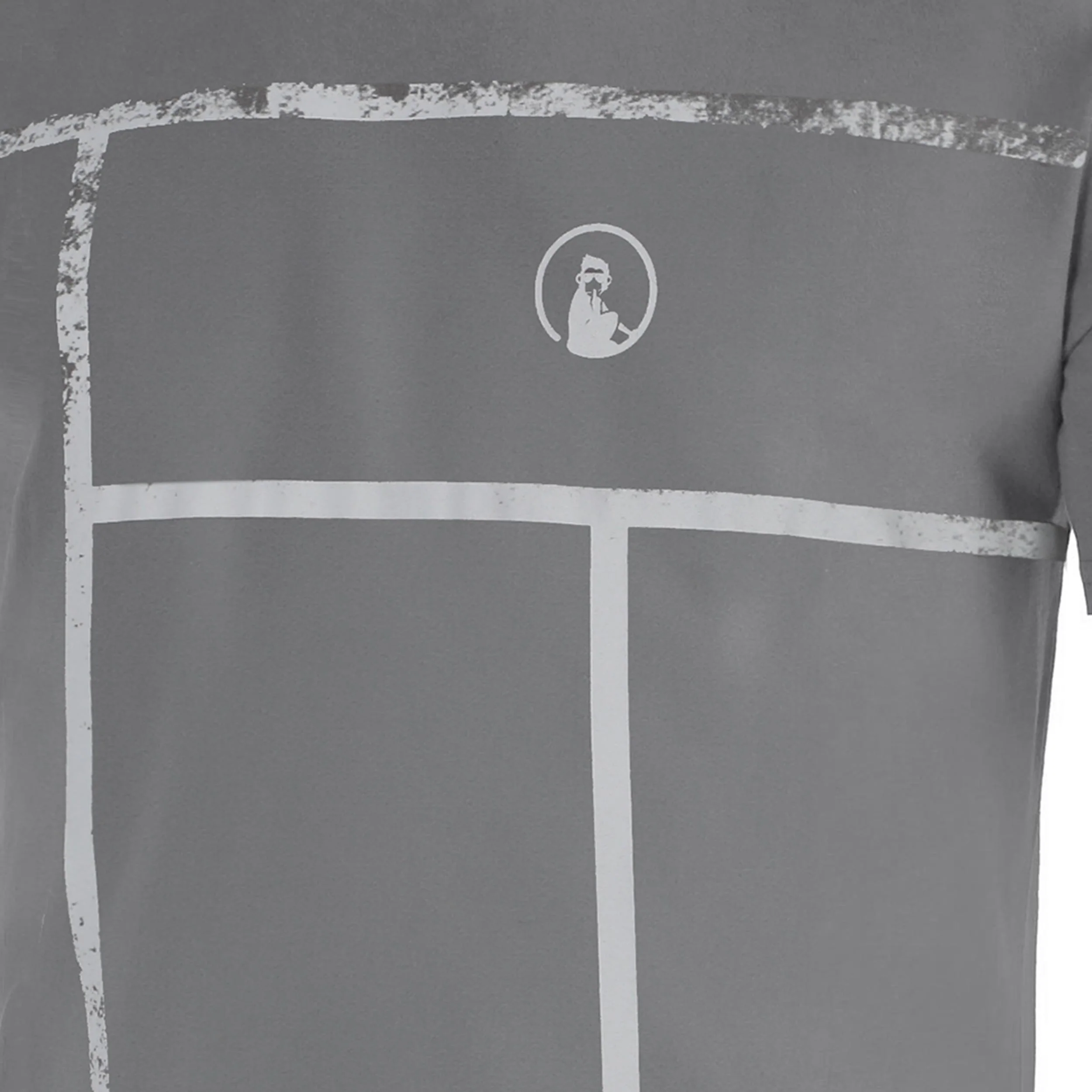 Crush Court T-shirt Hommes-gris foncé, gris clair - Image 3