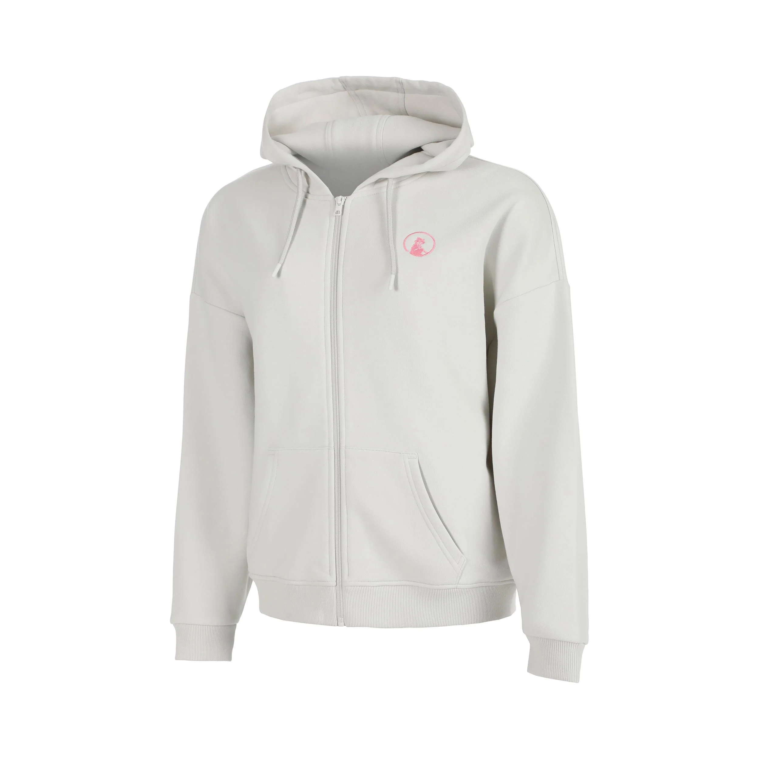 Crush Palm Court Gilet en coton Filles-gris clair, pink fluo - Image 2