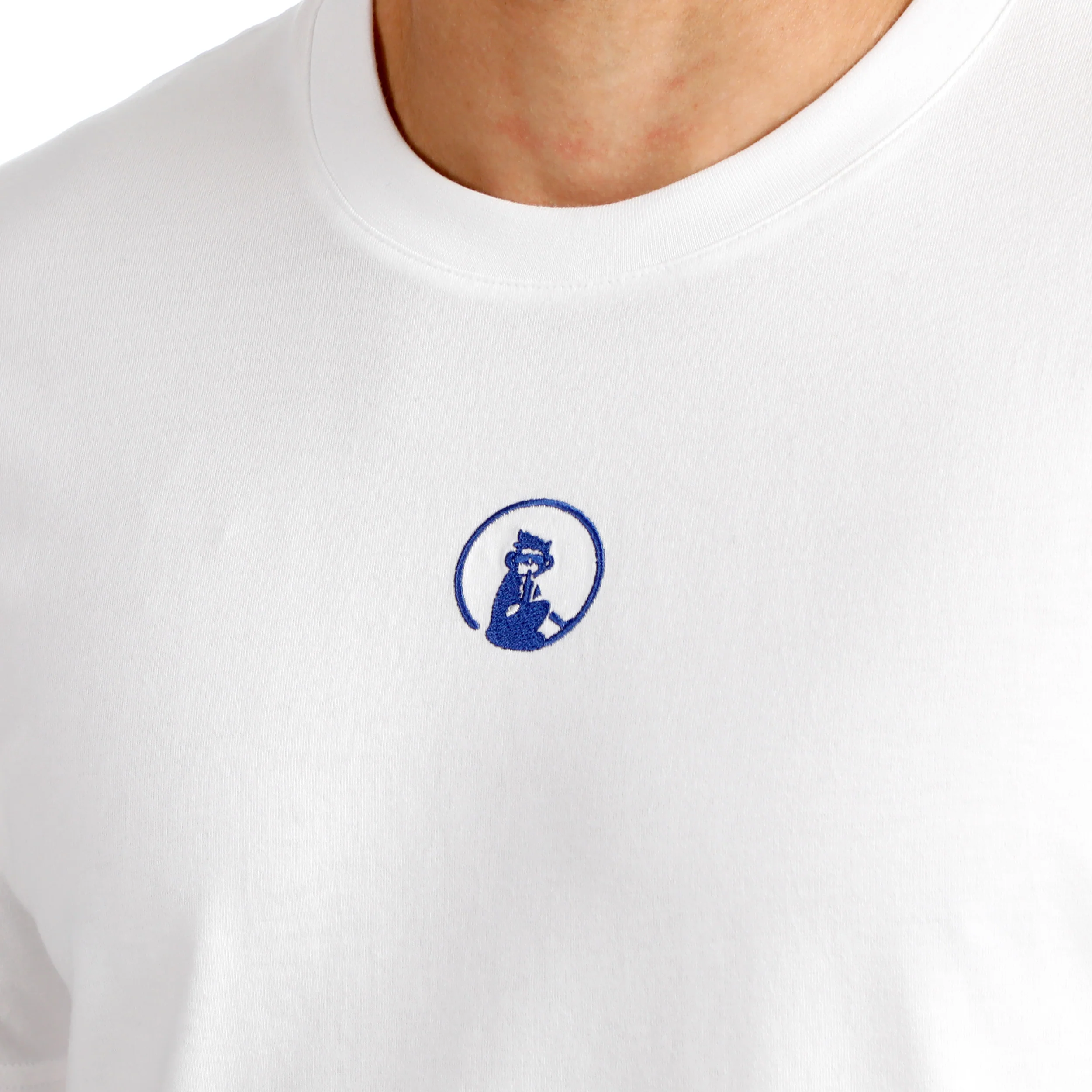 Crush T-Line T-shirt Hommes-blanc, bleu - Image 9