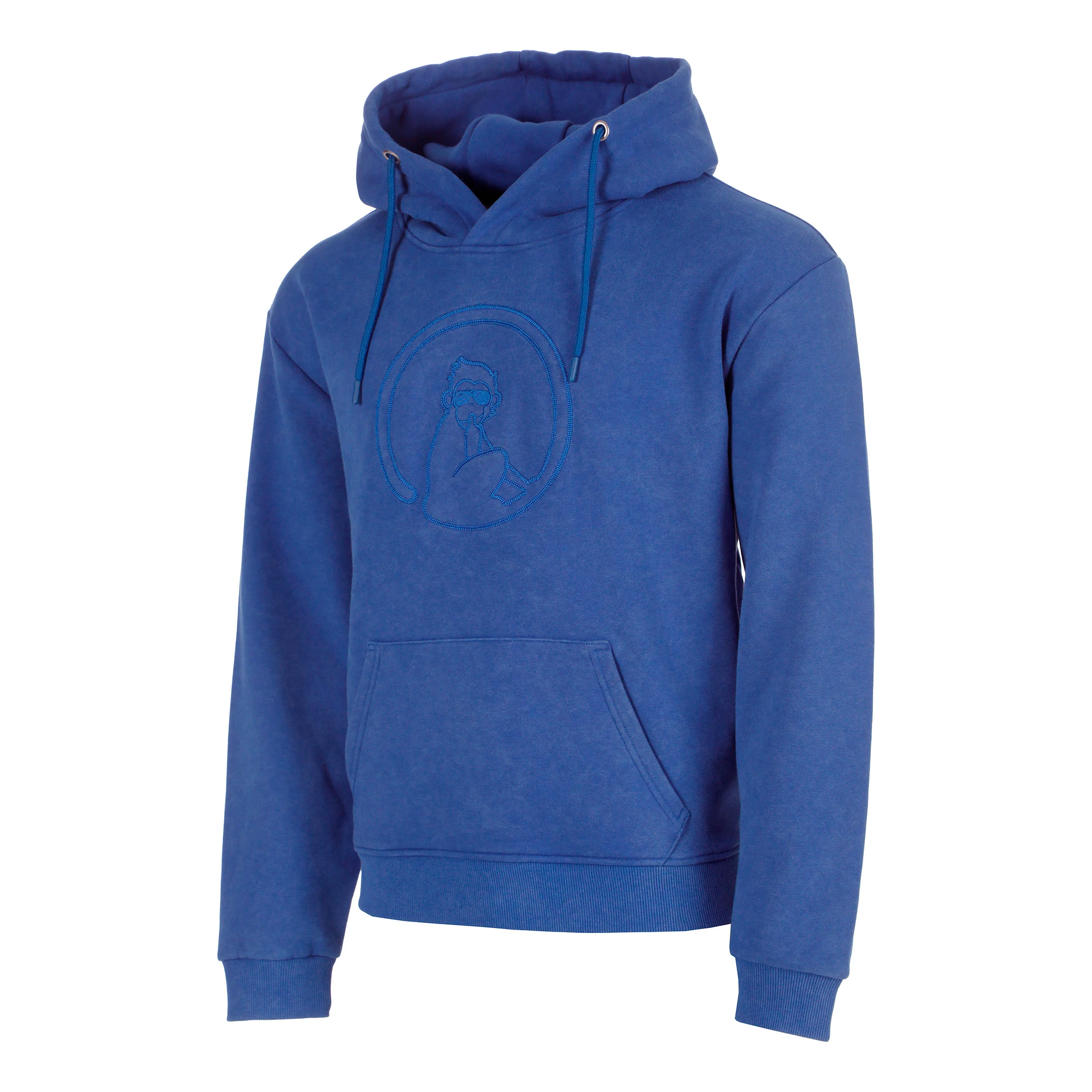 Crush Washed Out Loose Fit Sweat à capuche Hommes-bleu