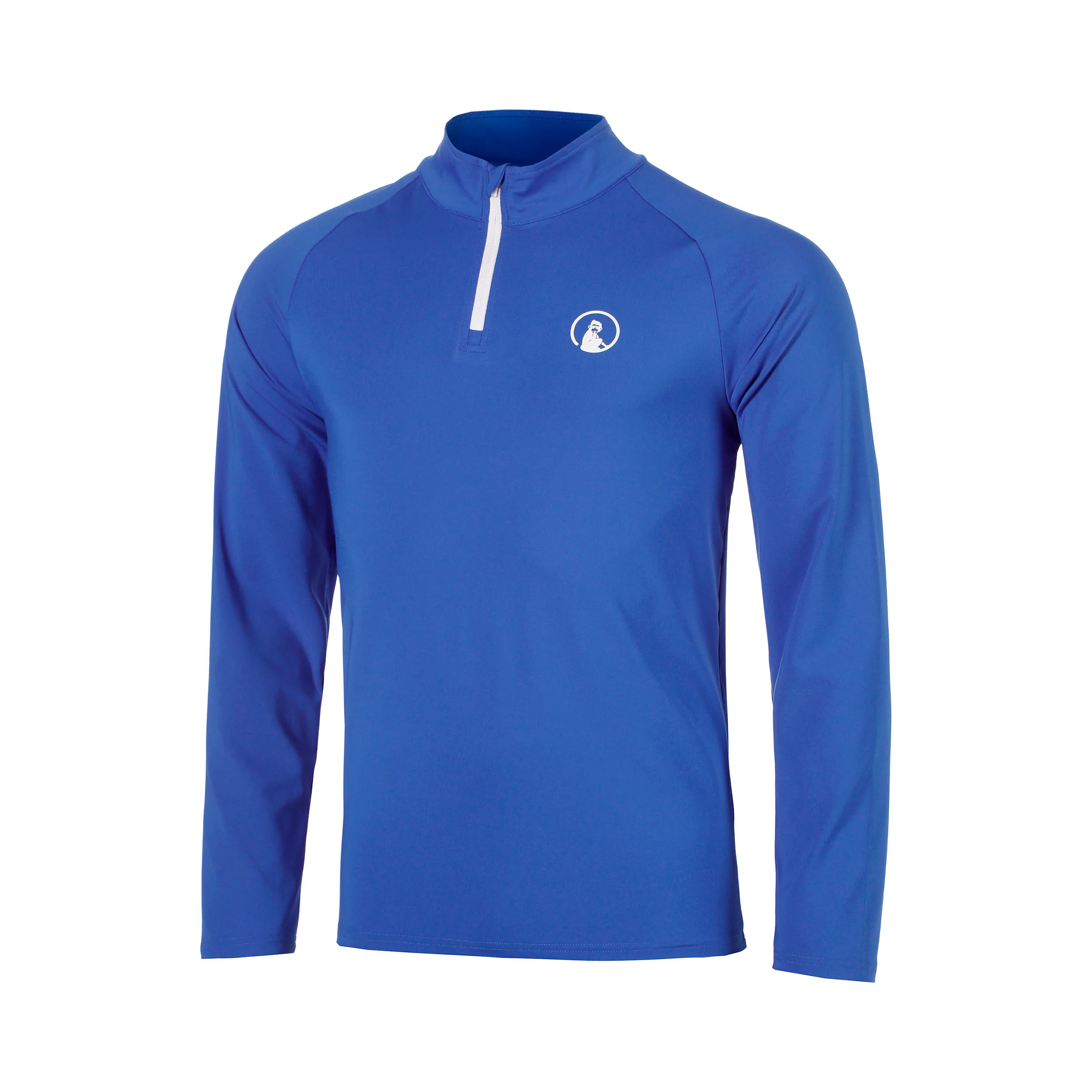 Crushig Serve 1/4 Zip Haut manches longues Garçons - bleu, blanc