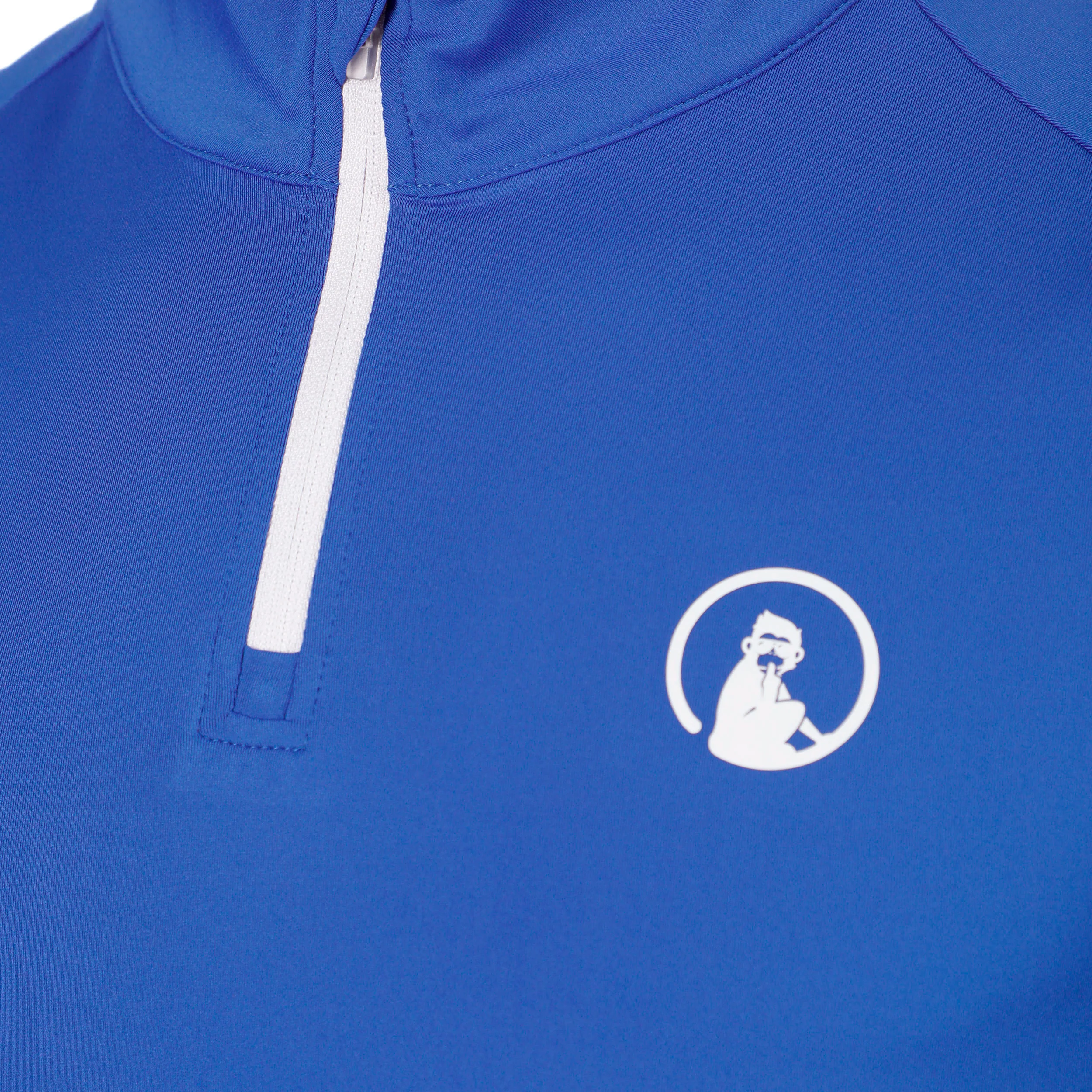Crushig Serve 1/4 Zip Haut manches longues Garçons - bleu, blanc - Image 3