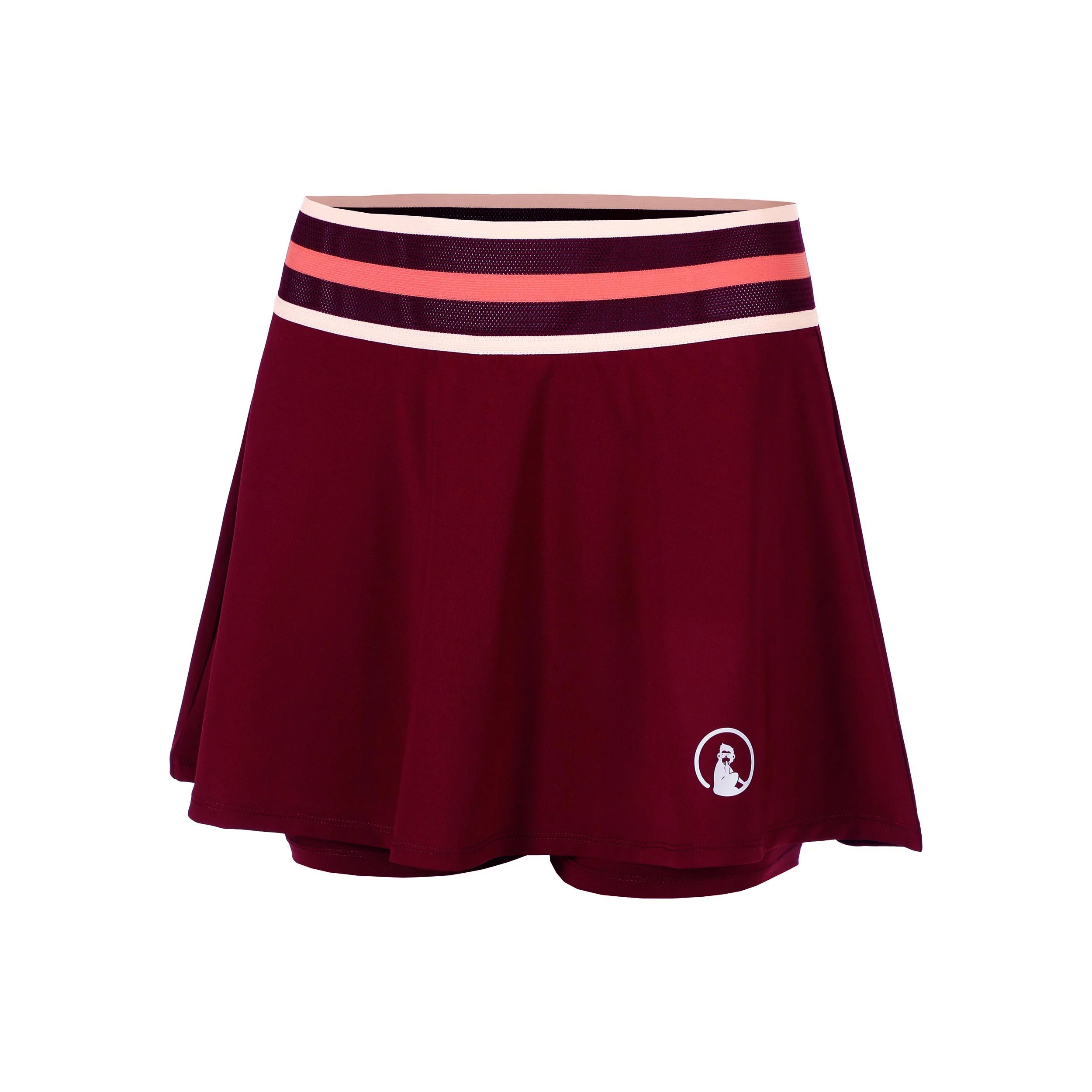 Endlessly Bounce Jupe Femmes-Rouge Vin, Multicouleur