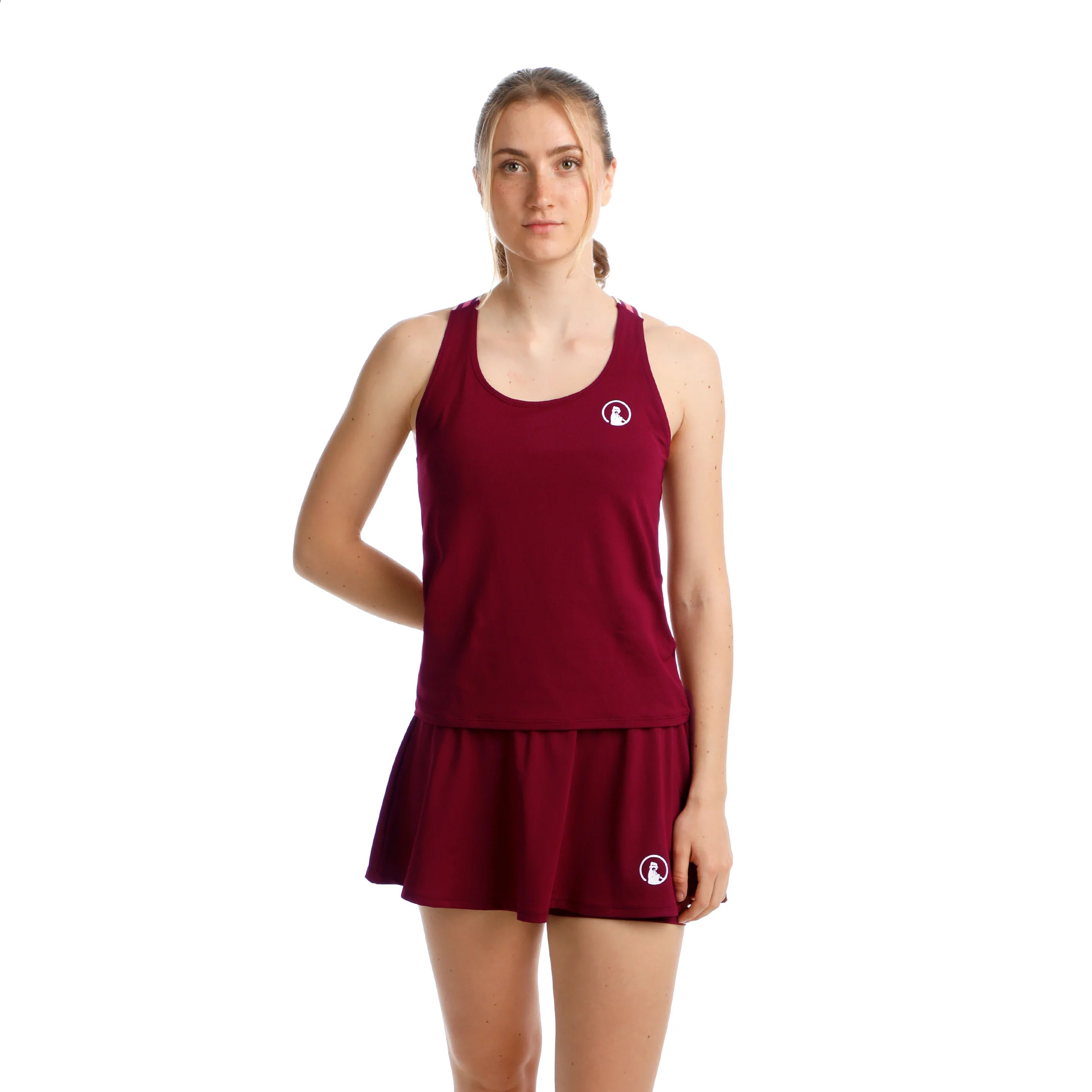 Endlessly Bounce Jupe Femmes-Rouge Vin, Multicouleur - Image 5