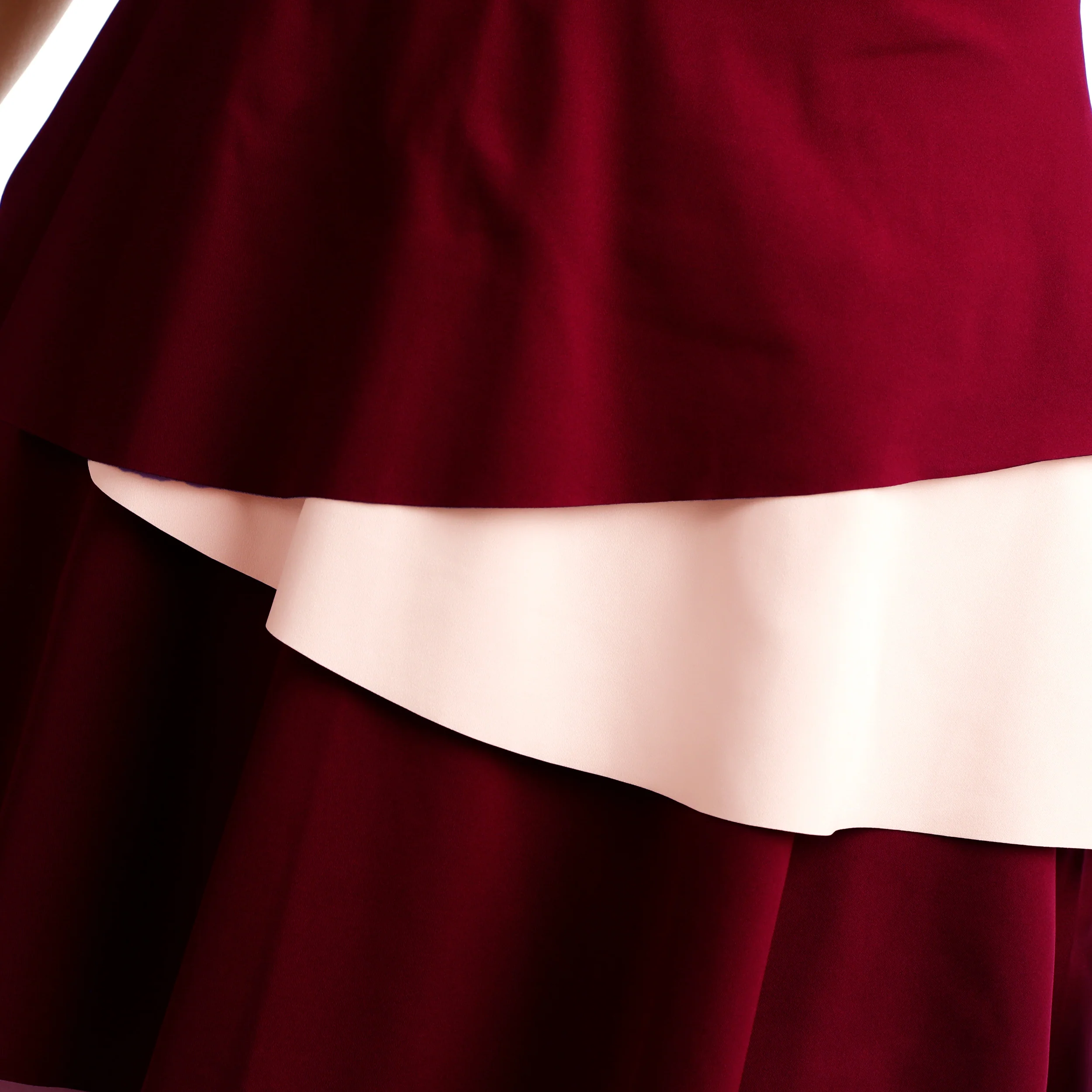 Endlessly Flounce Robe Femmes-Rouge Vin, Rosé - Image 10