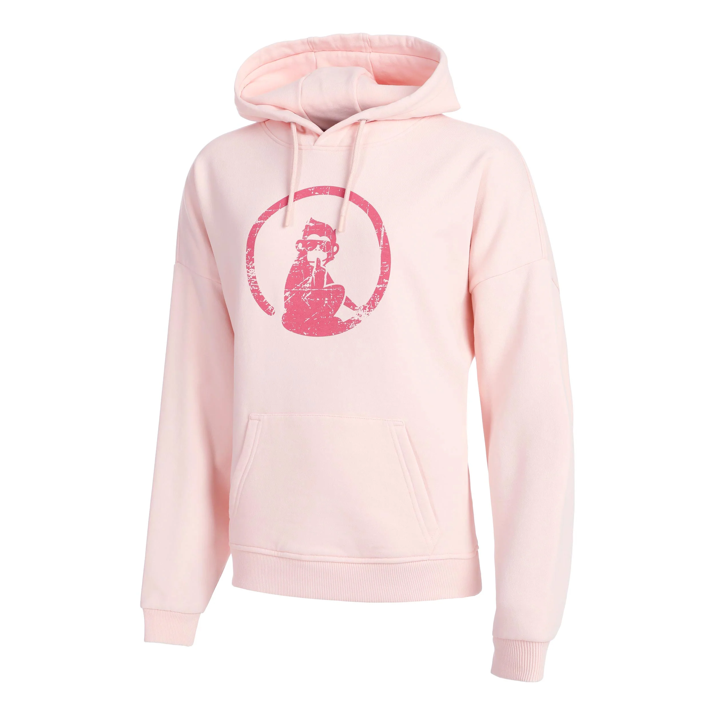 Endlessly Washed Out Oversize Sweat À Capuche Femmes-Rosé