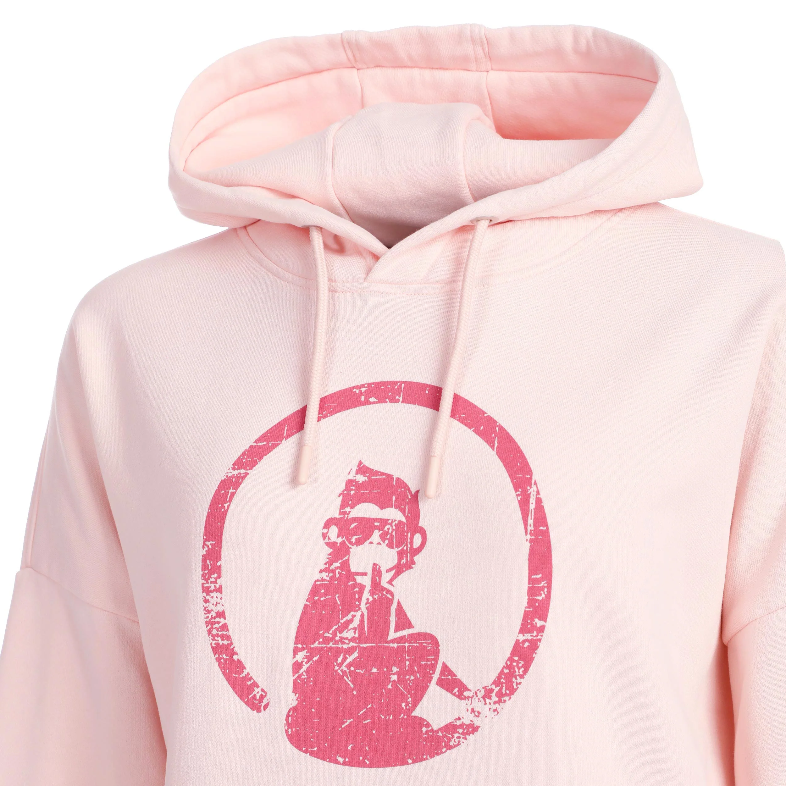 Endlessly Washed Out Oversize Sweat À Capuche Femmes-Rosé - Image 3