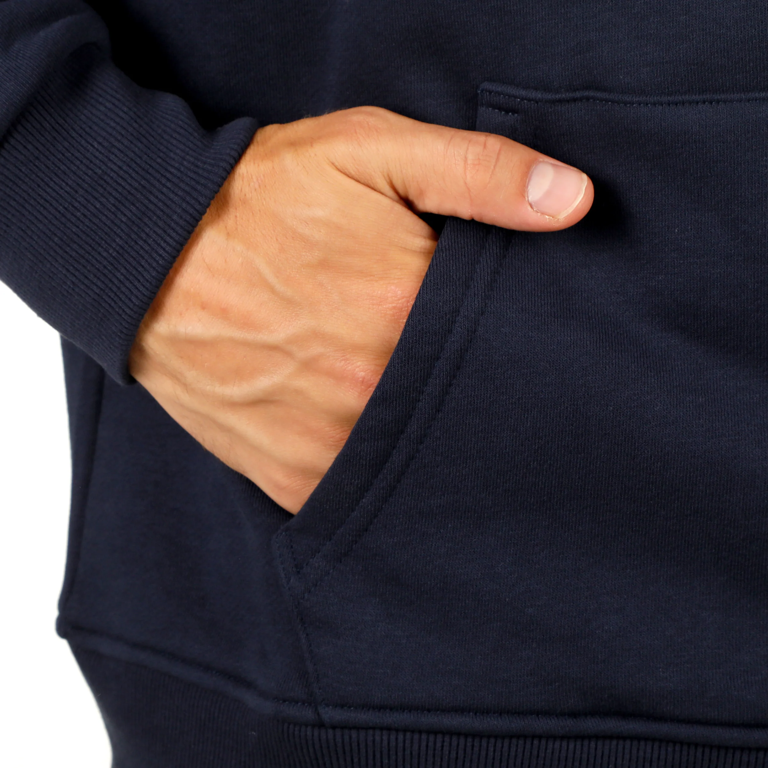 Essential Sweat à capuche Hommes-bleu foncé - Image 8